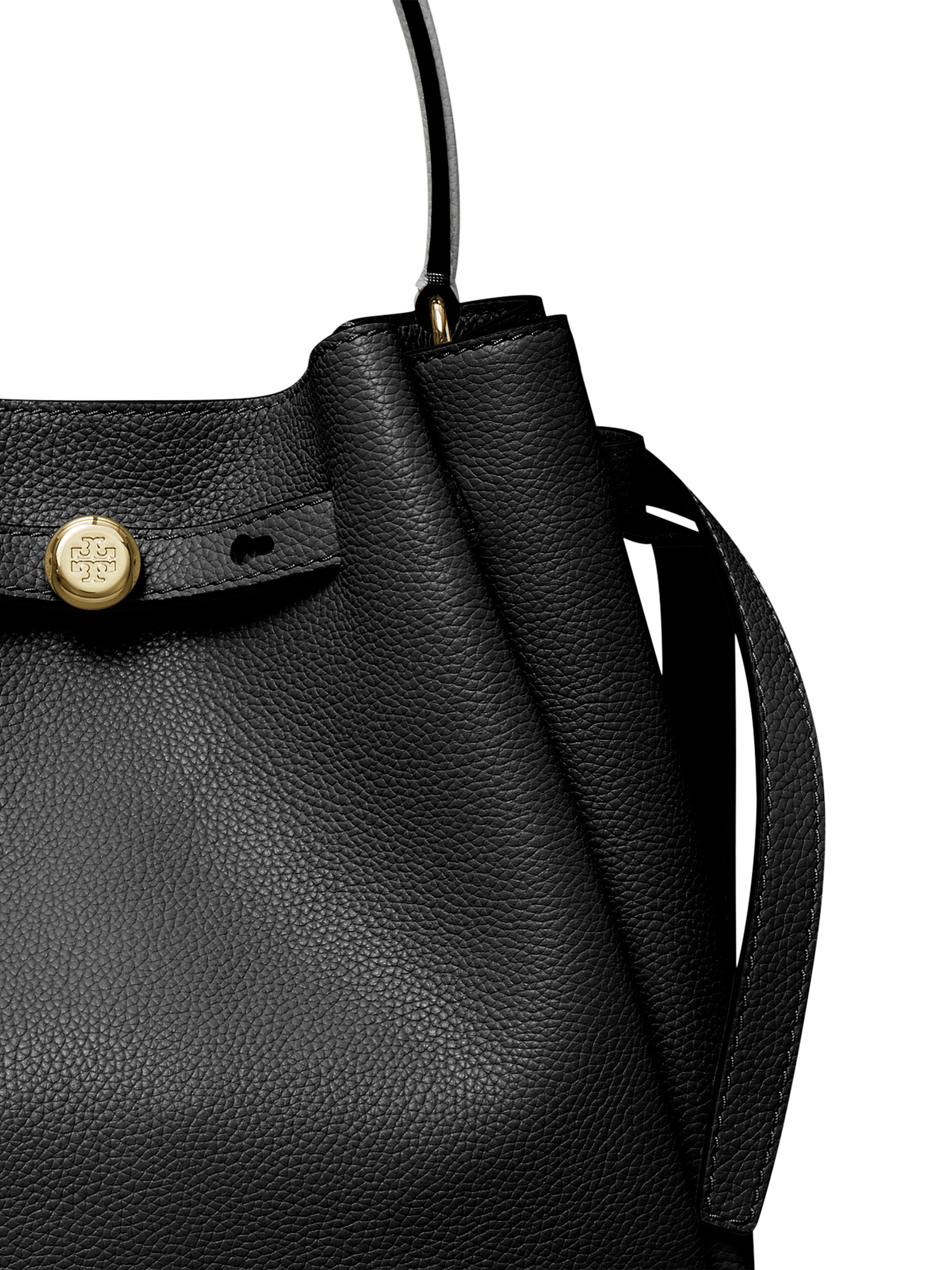 Tory Burch Romy Pebbled Leather Bucket Bag | Saks Fifth Avenue