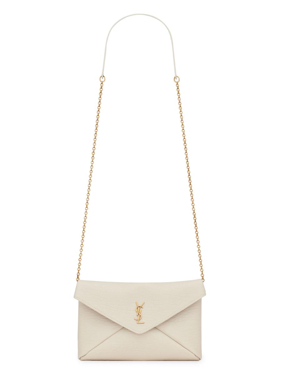 Saint Laurent Cassandre Chain Pouch in Lambskin | Saks Fifth