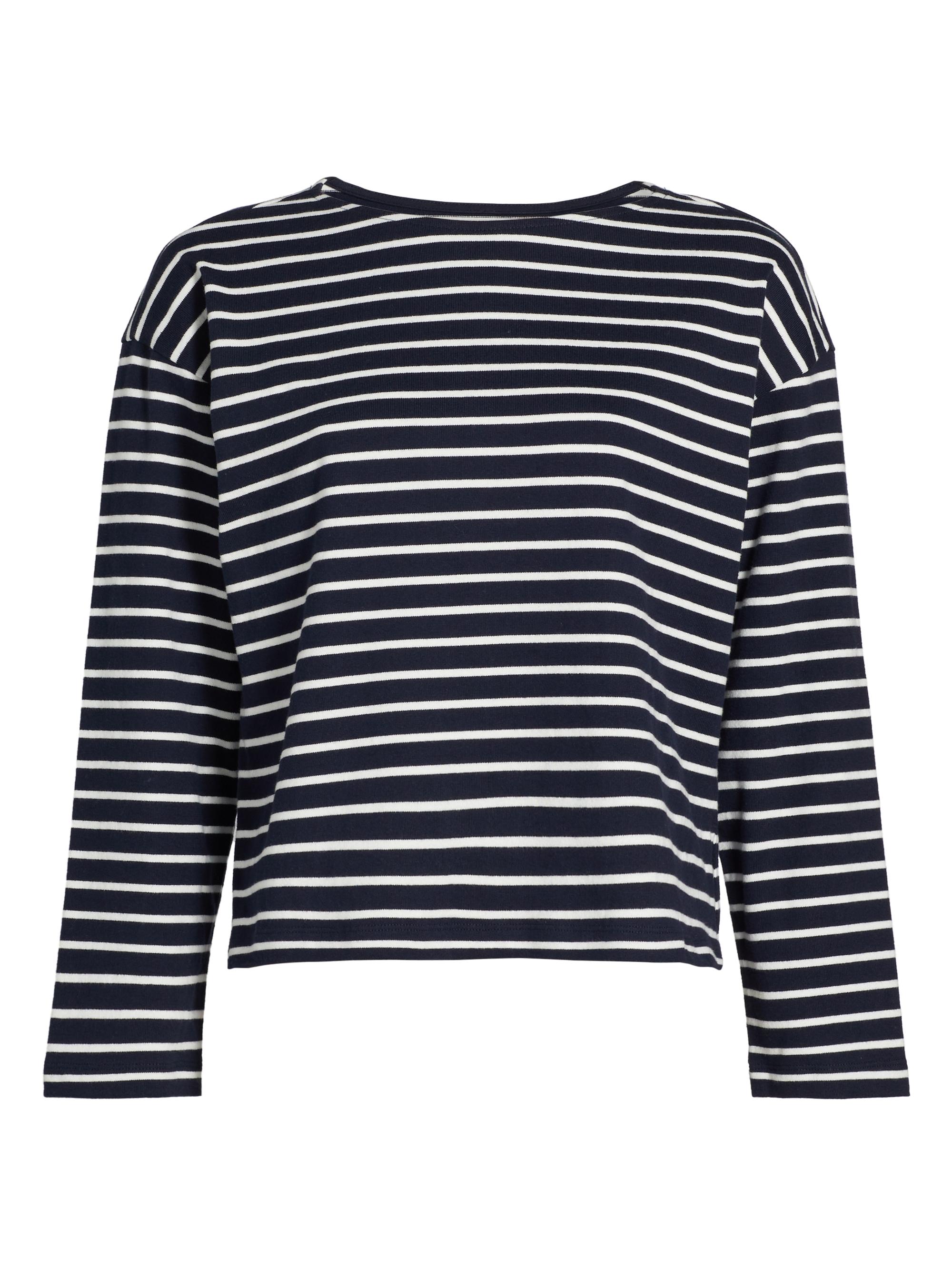 Rails Women's Macy Striped Cotton Crewneck Top - Nautical Stripe
