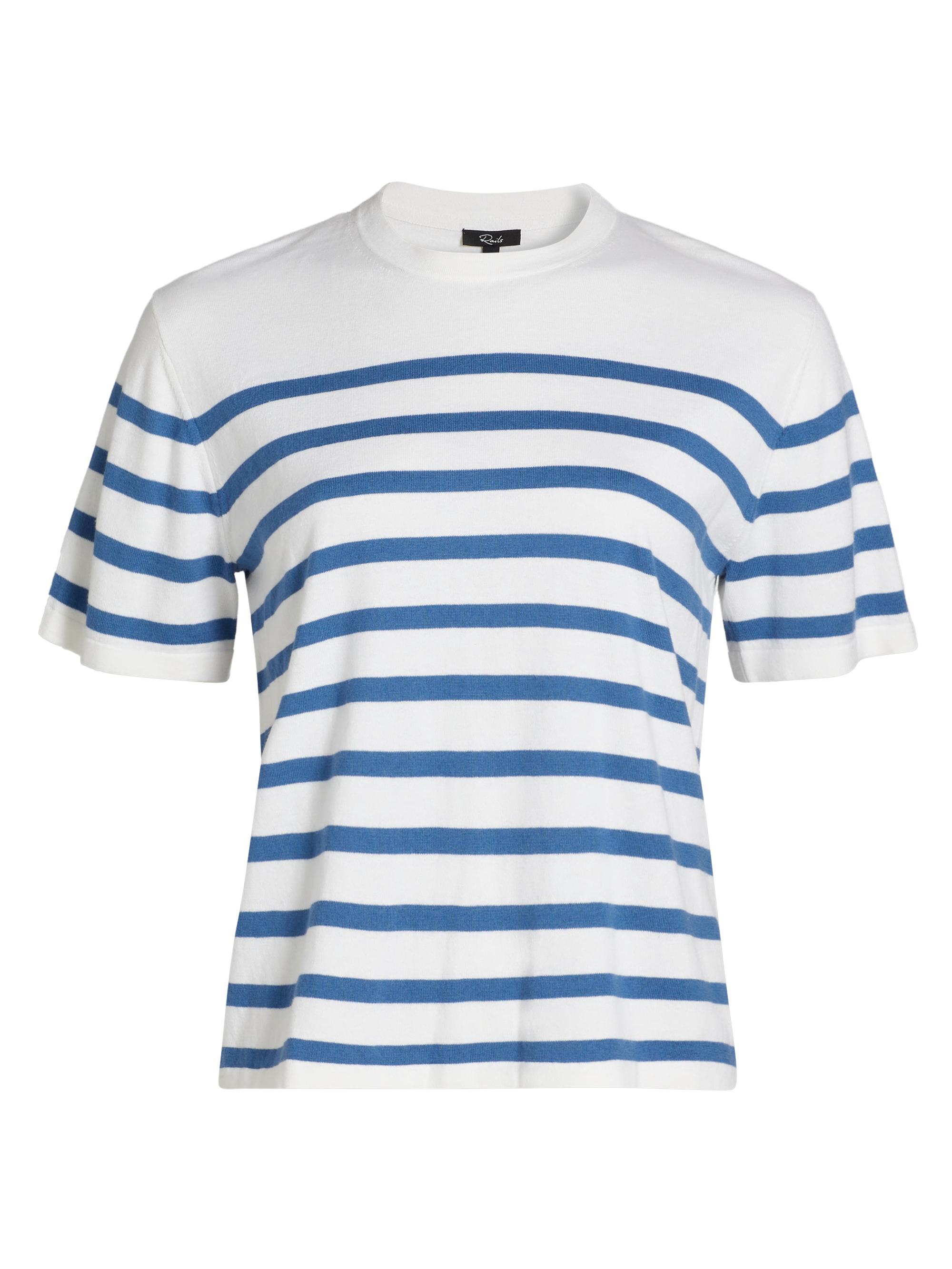 Rails Women's Striped Cotton-Cashmere T-Shirt - Sailor Stripe