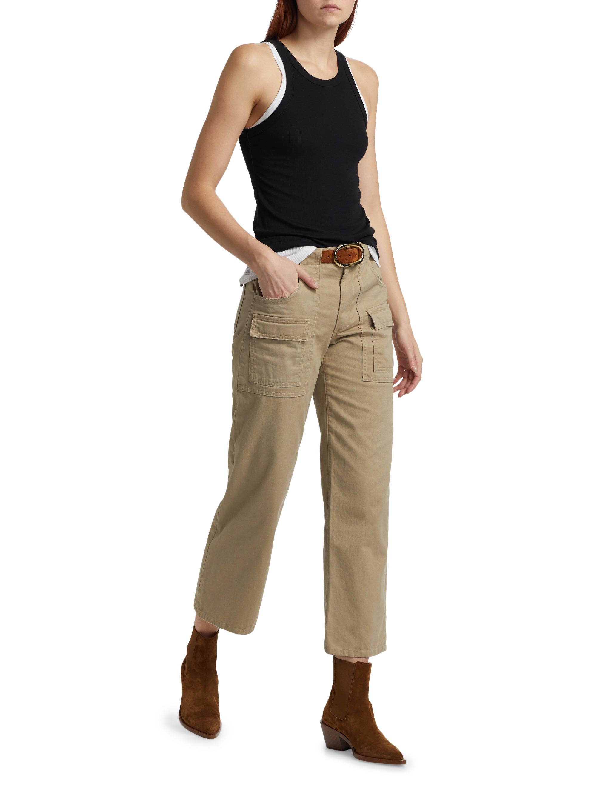 Pantalon Fille Arizona Marron Taille 8 - Style Chino En Coton, Occasion Très Bon état