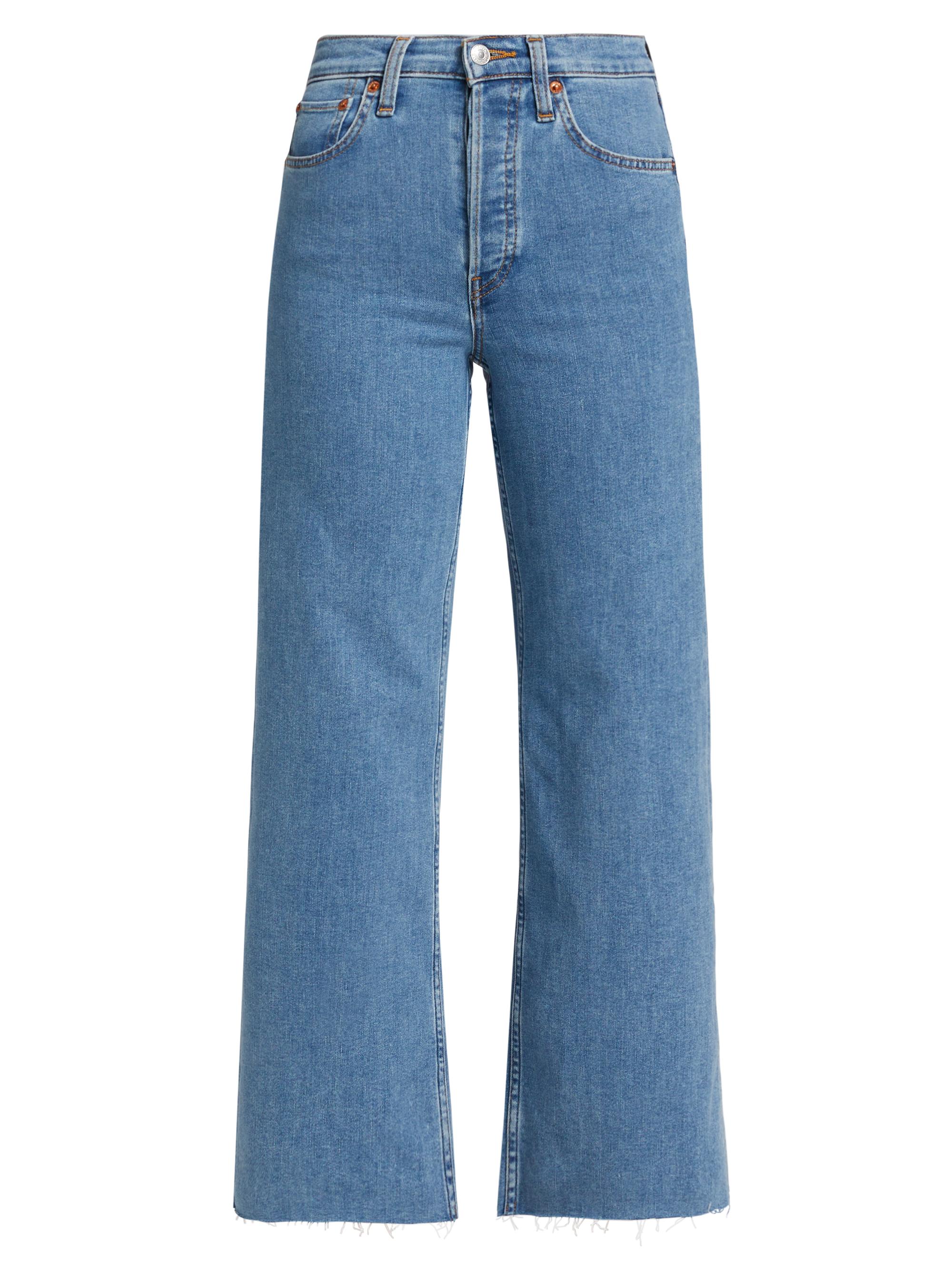 Re/done 70s Ultra High-Rise Stretch Wide-Leg Jeans | Saks Fifth Avenue