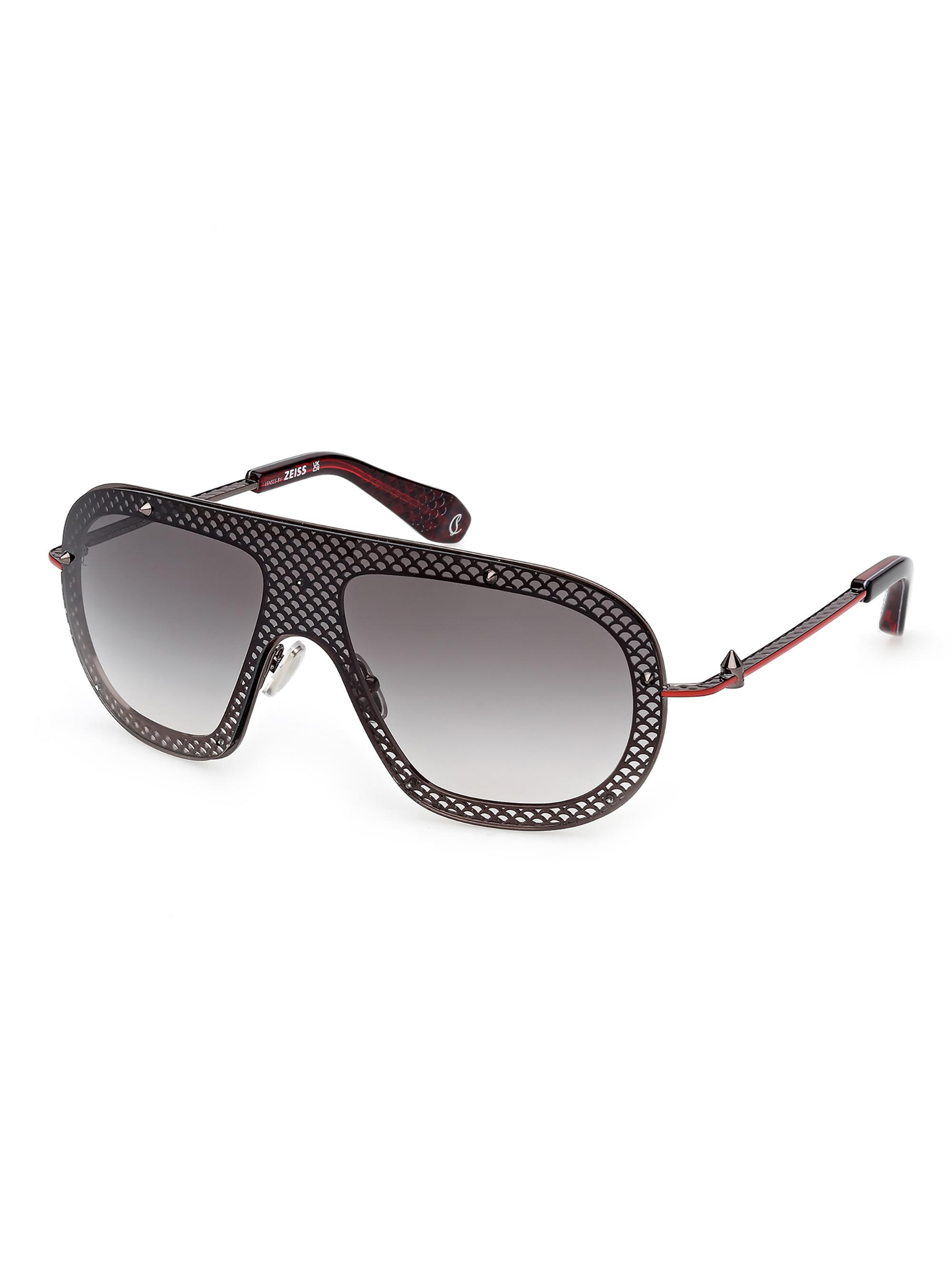 Christian Louboutin Men's Aviator Sunglasses - Black Red Black