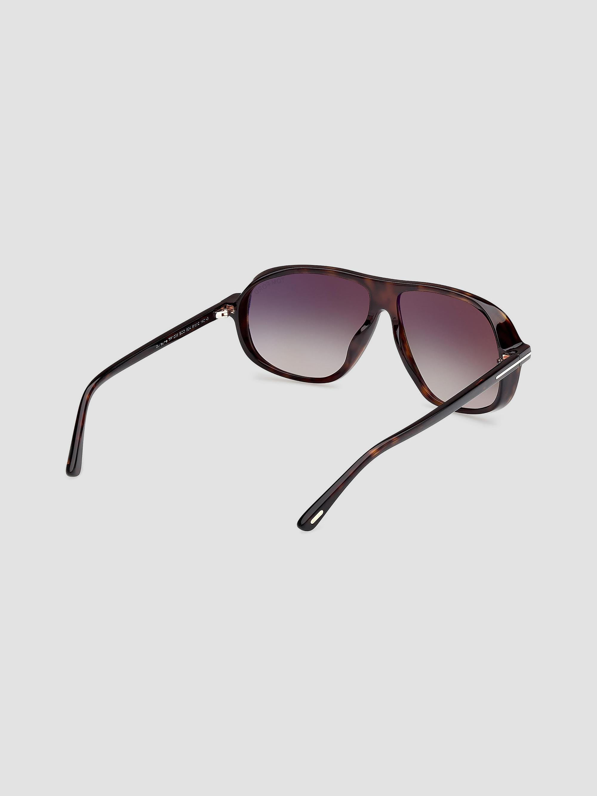 Tom Ford Guillaume Tortoise Shell Aviator Sunglasses with Brown Gradient Lenses Tom Ford Guillaume Aviator-Style Sunglasses - Tortoiseshell  main image 4