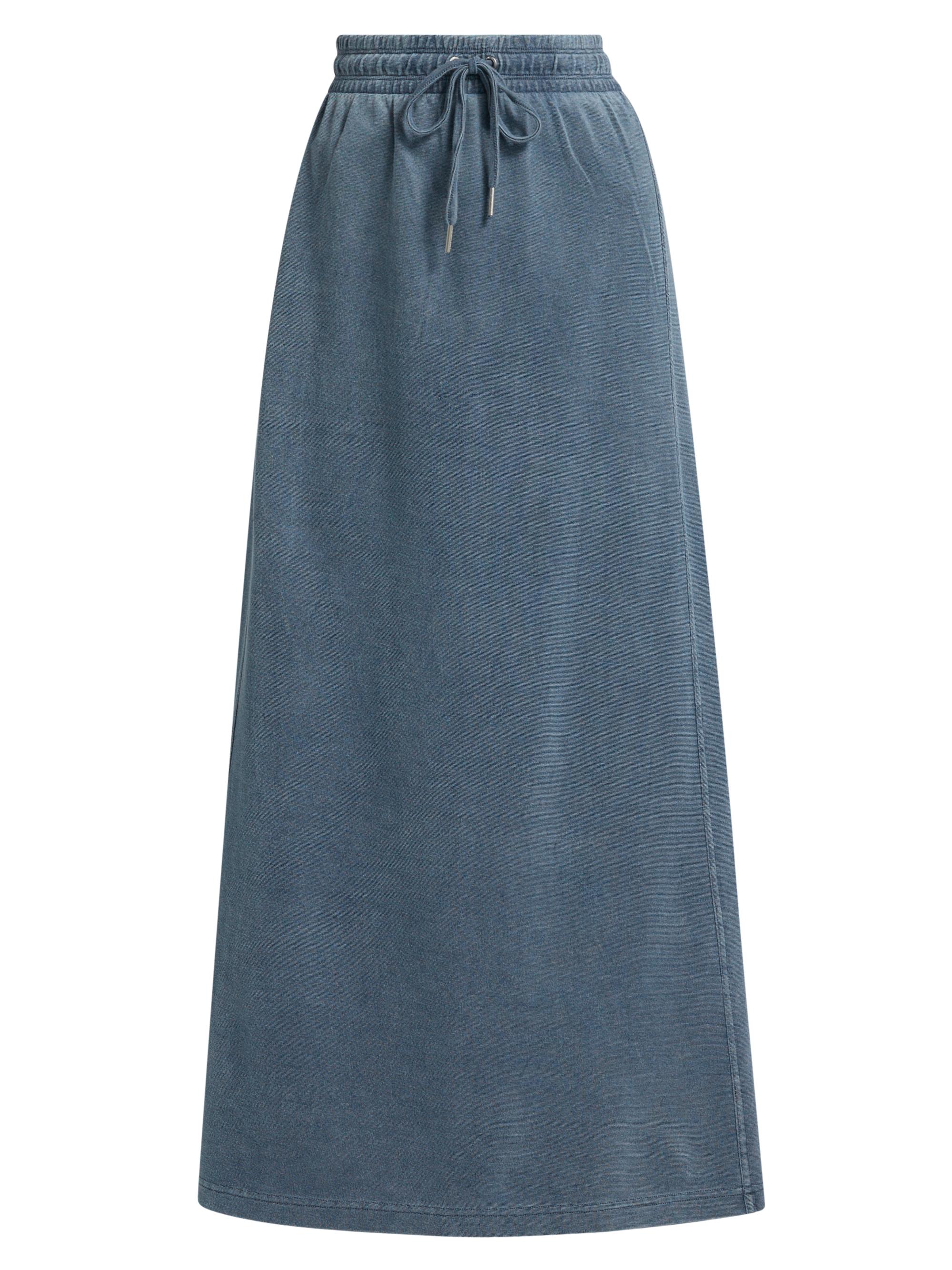 Sacai Denim Pleated Midi-Skirt | Saks Fifth Avenue