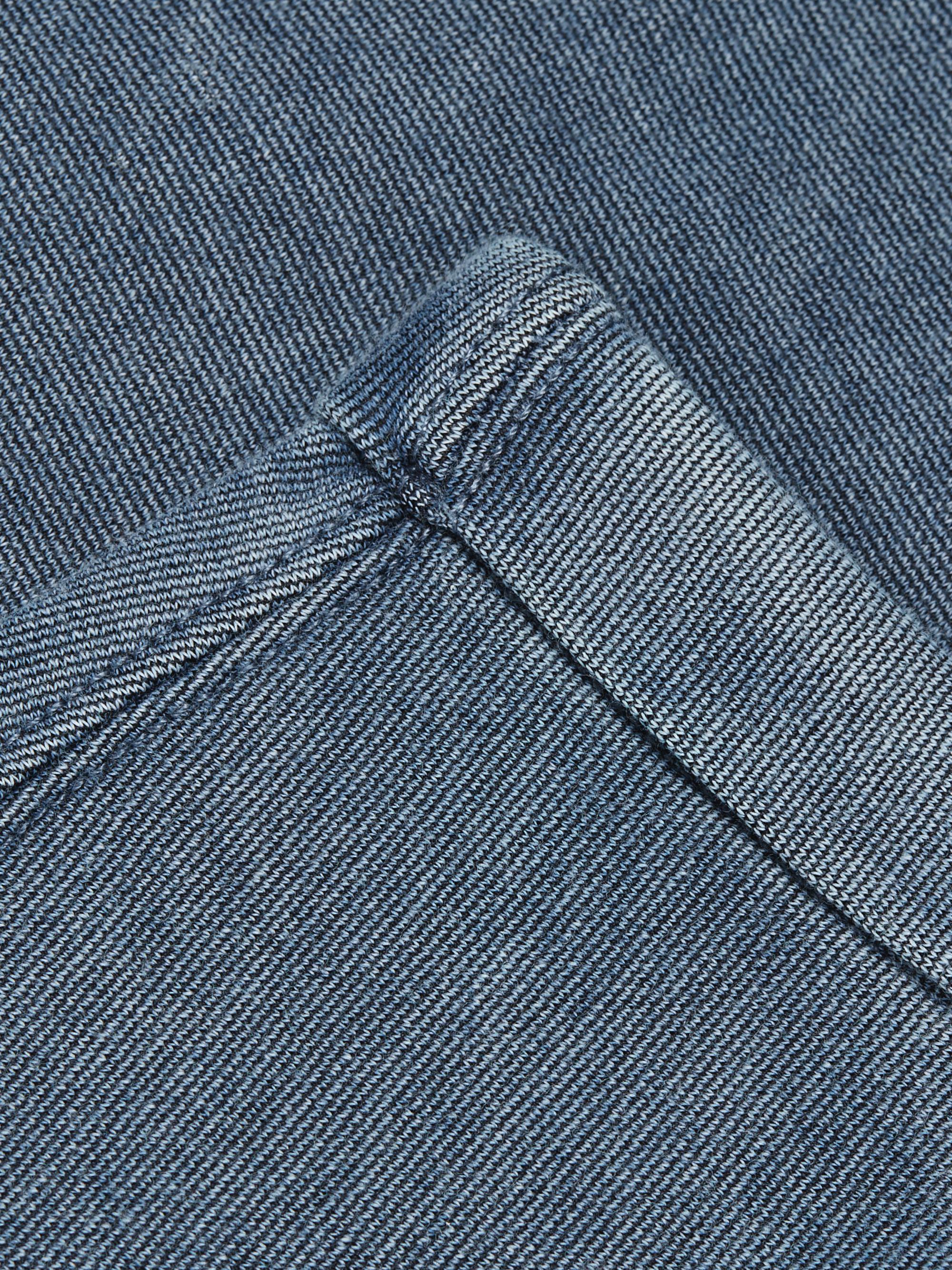 Cotton-Blend Short-Sleeve Sweatshirt