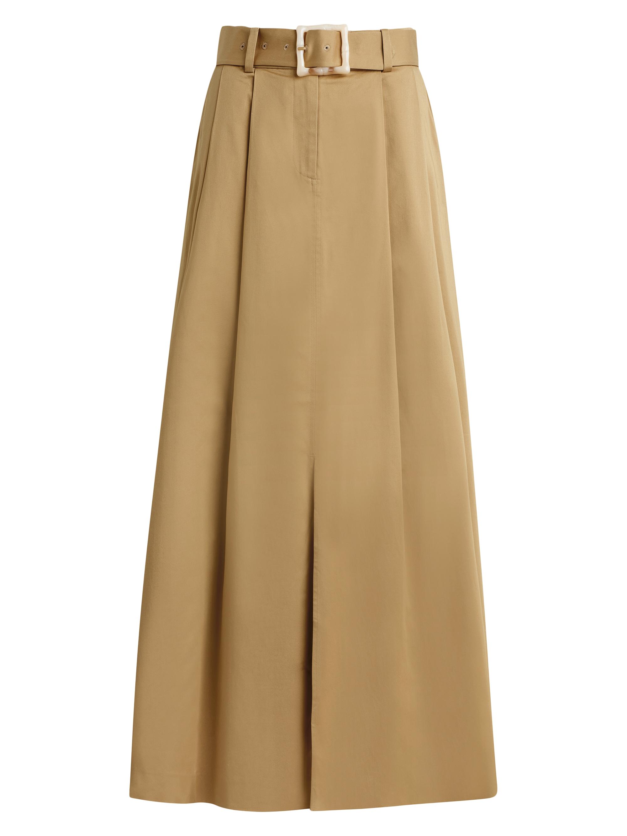 Favorite Daughter Women's The Gabby Stretch Cotton Slit Maxi Skirt - Sand