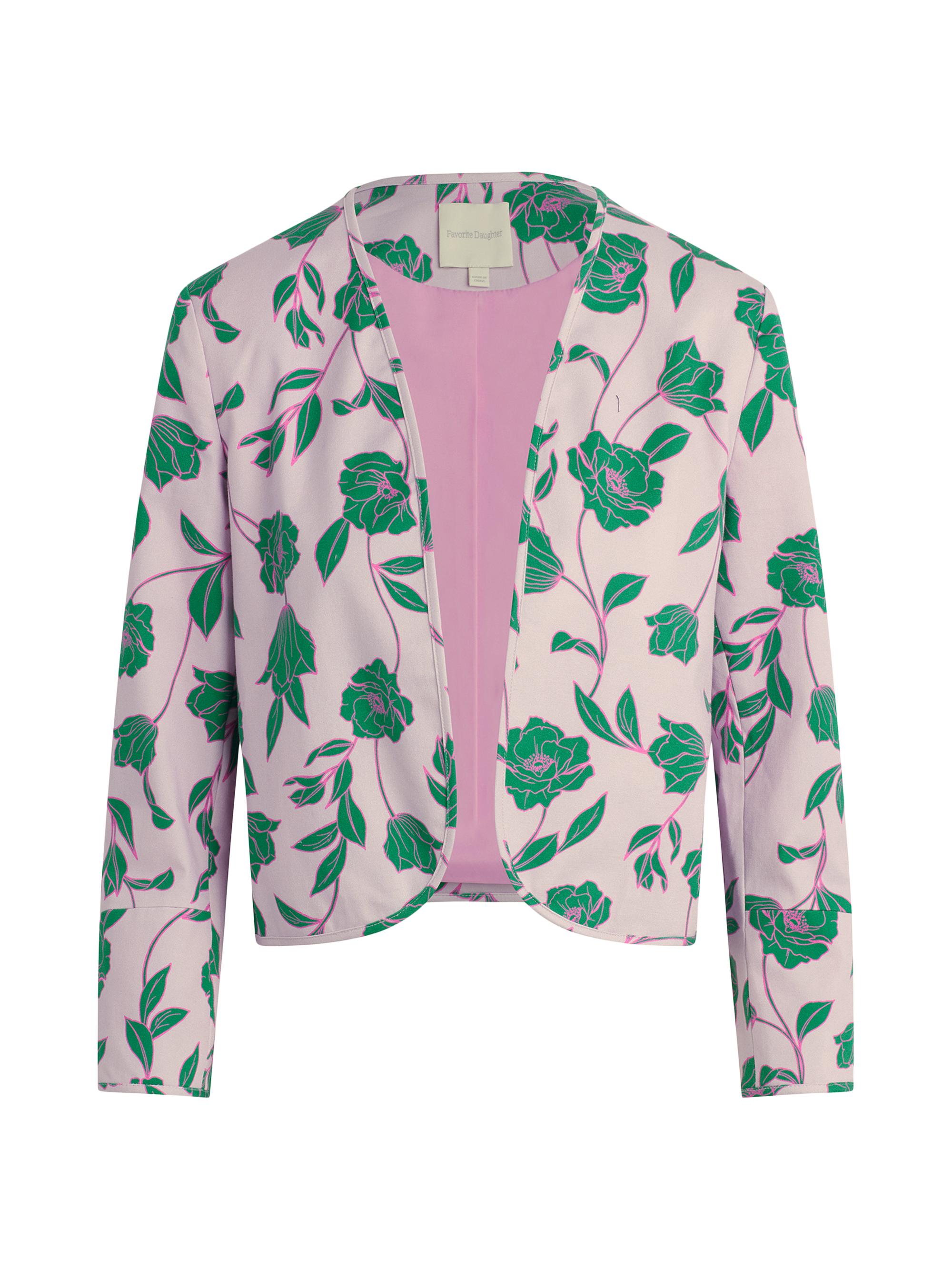 Favorite Daughter Women's The Willow Floral Stretch Cotton Bolero - Wisteria Field Floral