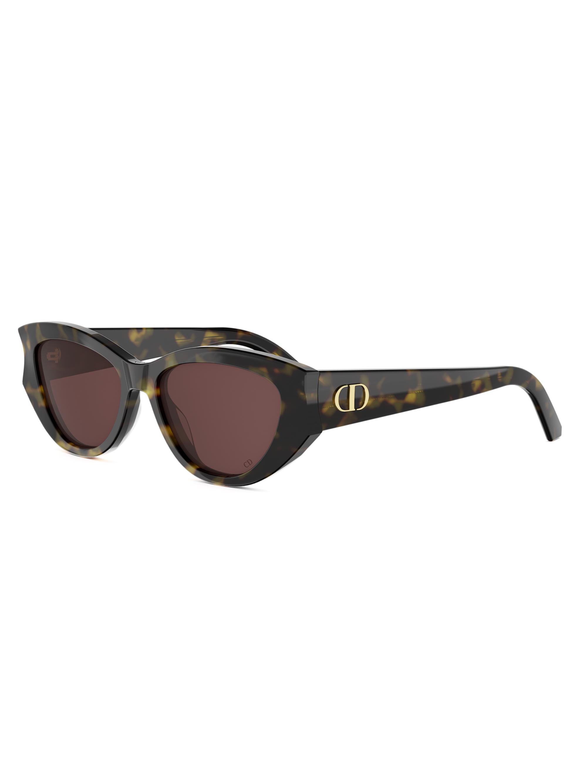 DIOR Women's DiorGlow B1I 53MM Oval Lenses - Brown