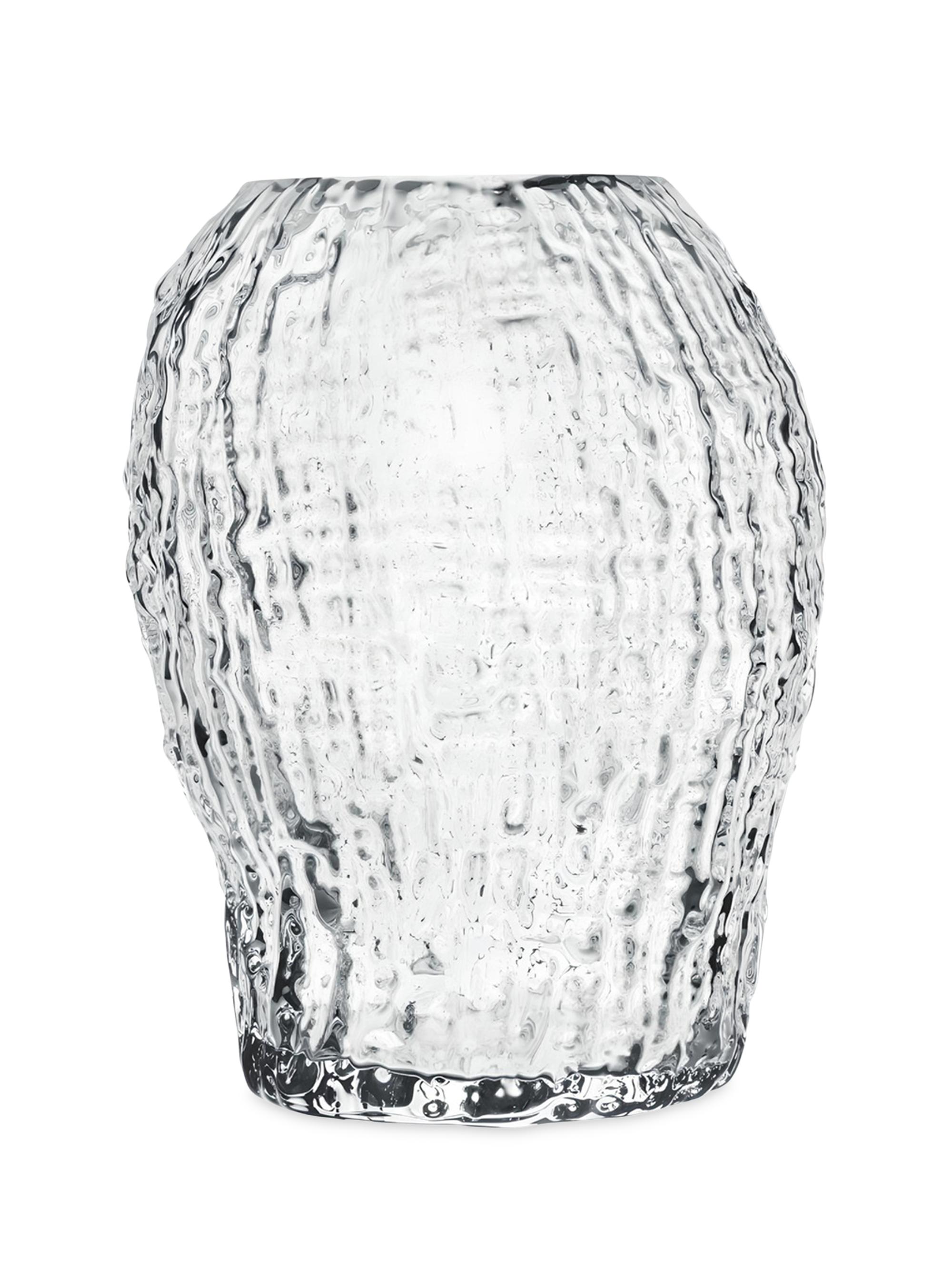 Nude Glass Molten Vase - Orange Small