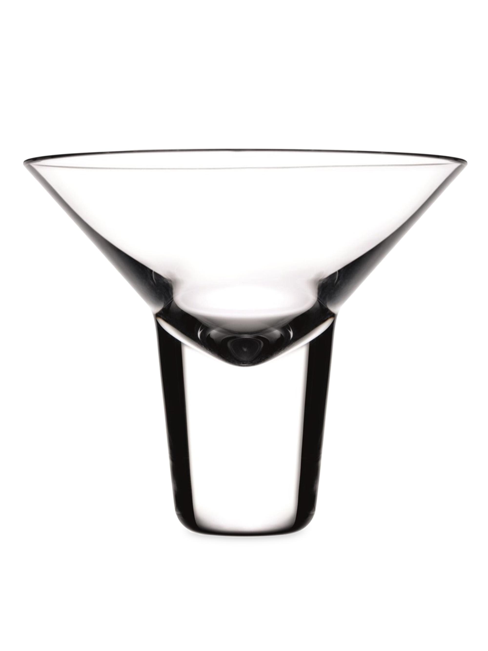 Nude Glass Gravity Martini Glass - Clear