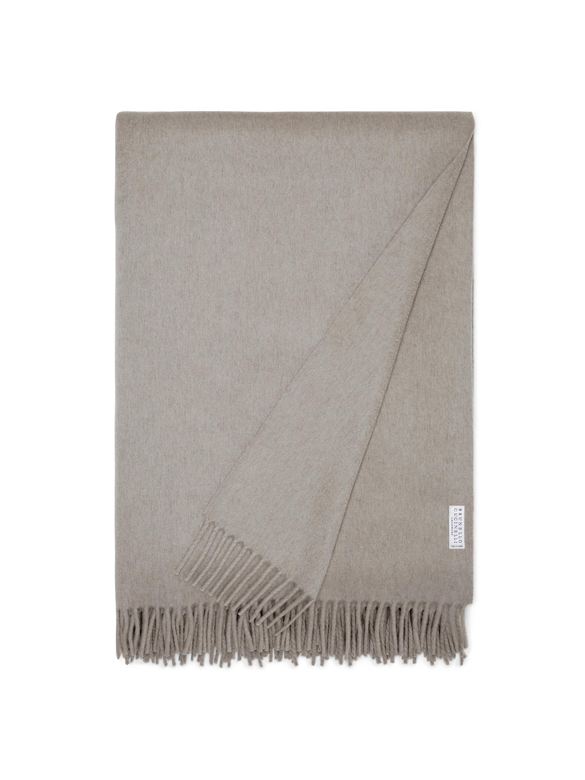 Brunello Cucinelli Cashmere Throw with Fringe - Dove Grey