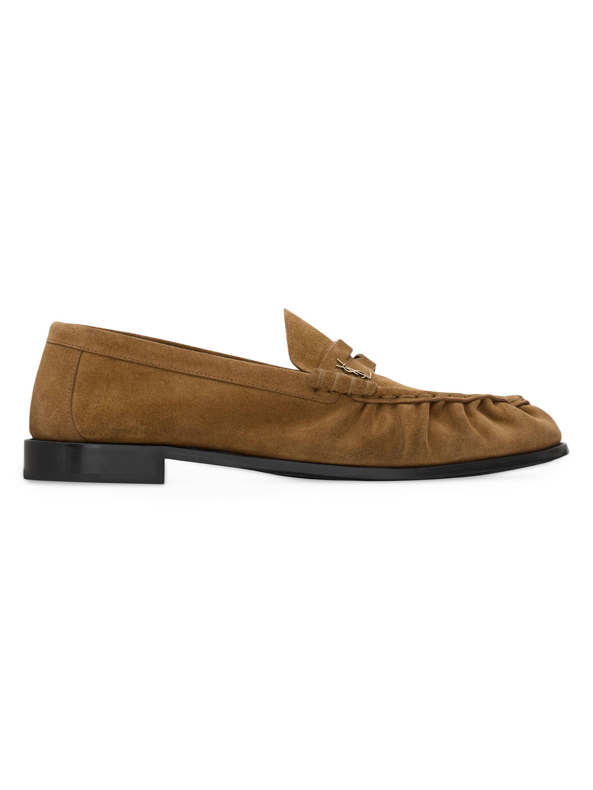 Saint Laurent Men's Loafers in Suede | Saks Fifth Avenue