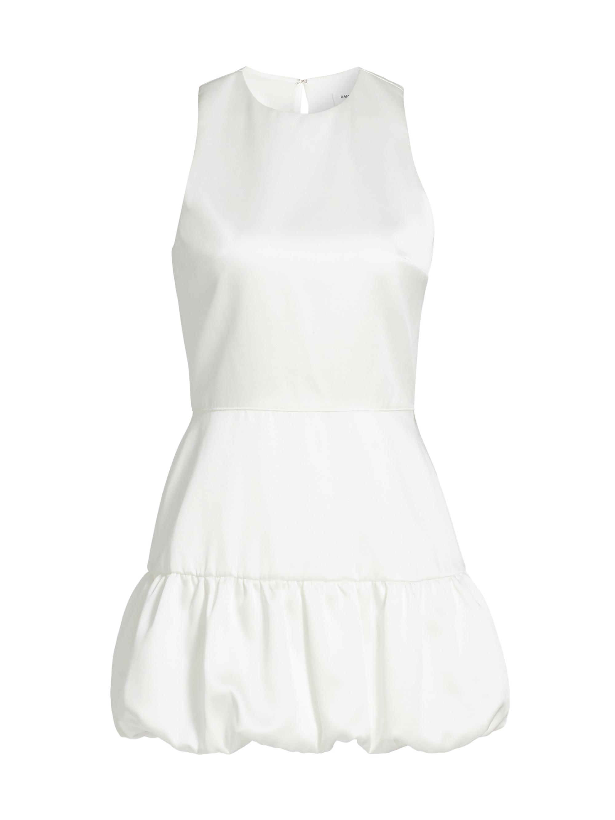 Amanda Uprichard Women's Jasper Bubble-Hem Minidress - White