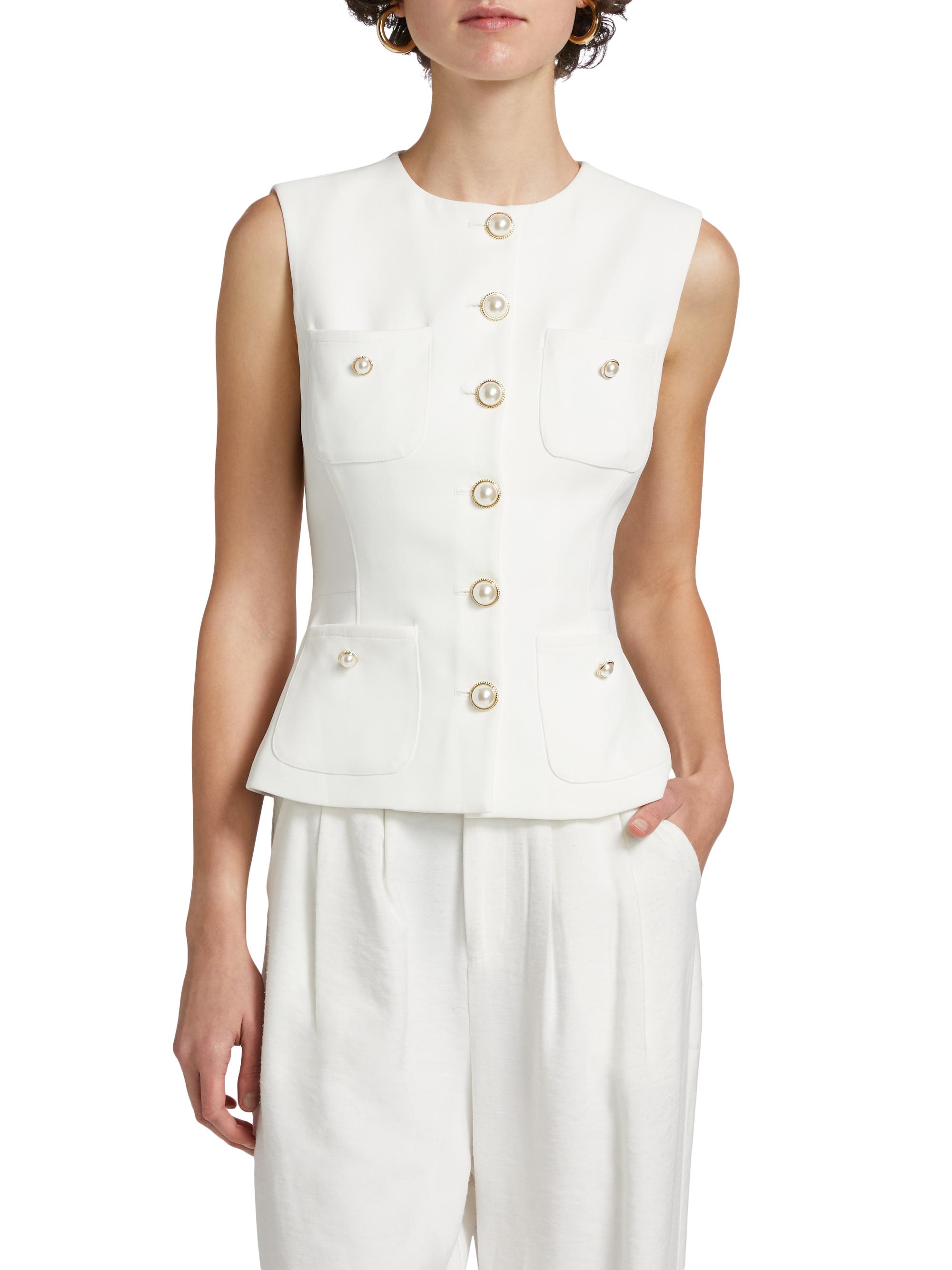 Generation Love Susanna Stretch Crepe Vest | Saks Fifth Avenue