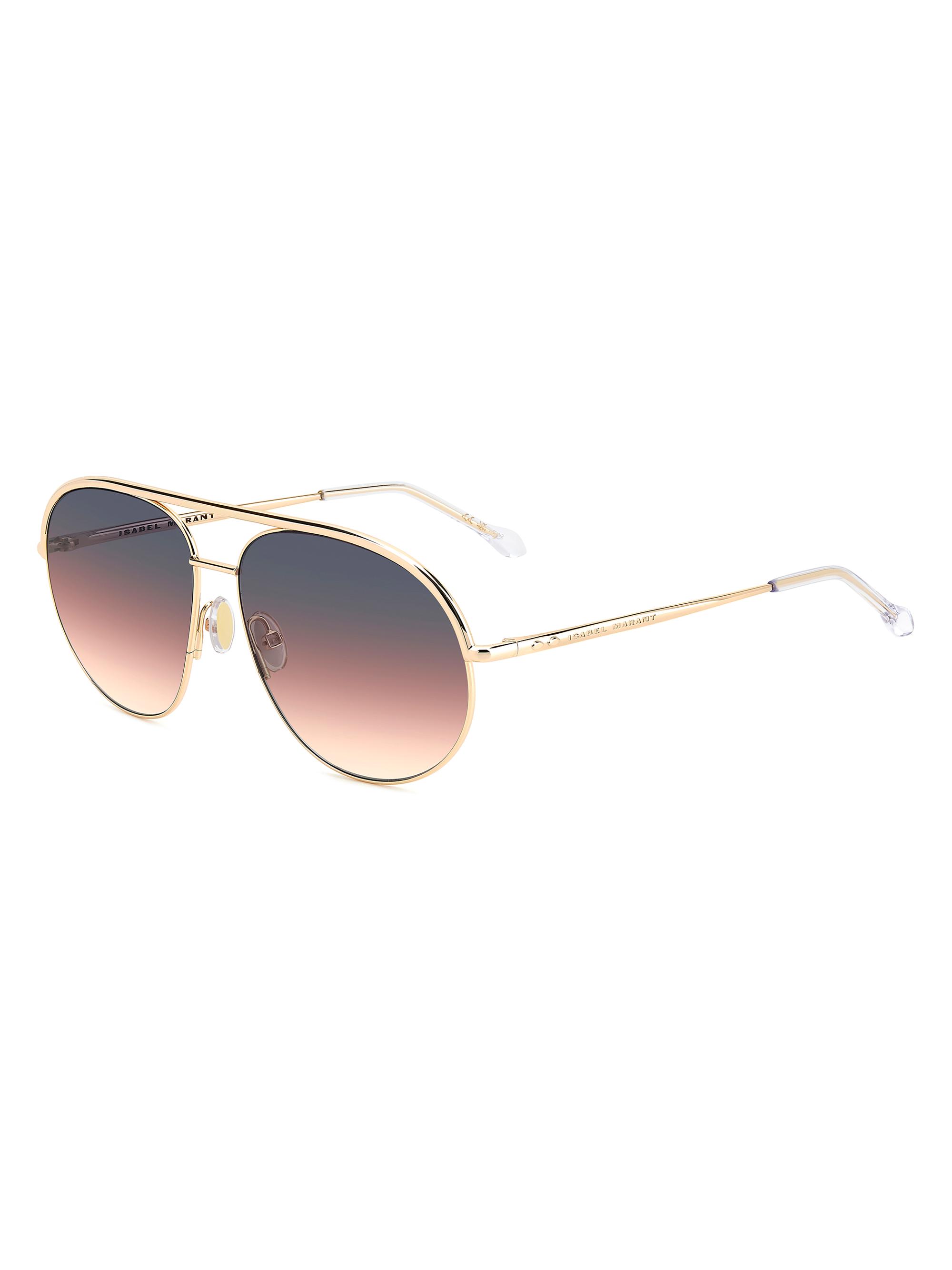 Isabel Marant Women's 62MM Aviator Sunglasses - Rose Gold Grey Fuchsia