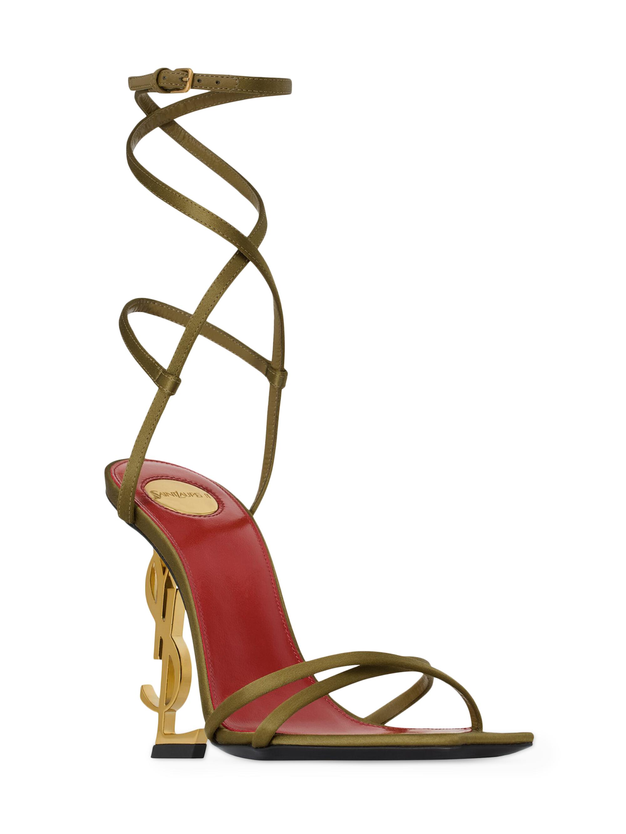 Saint Laurent Opyum Sandals in Satin Crepe | Saks Fifth Avenue