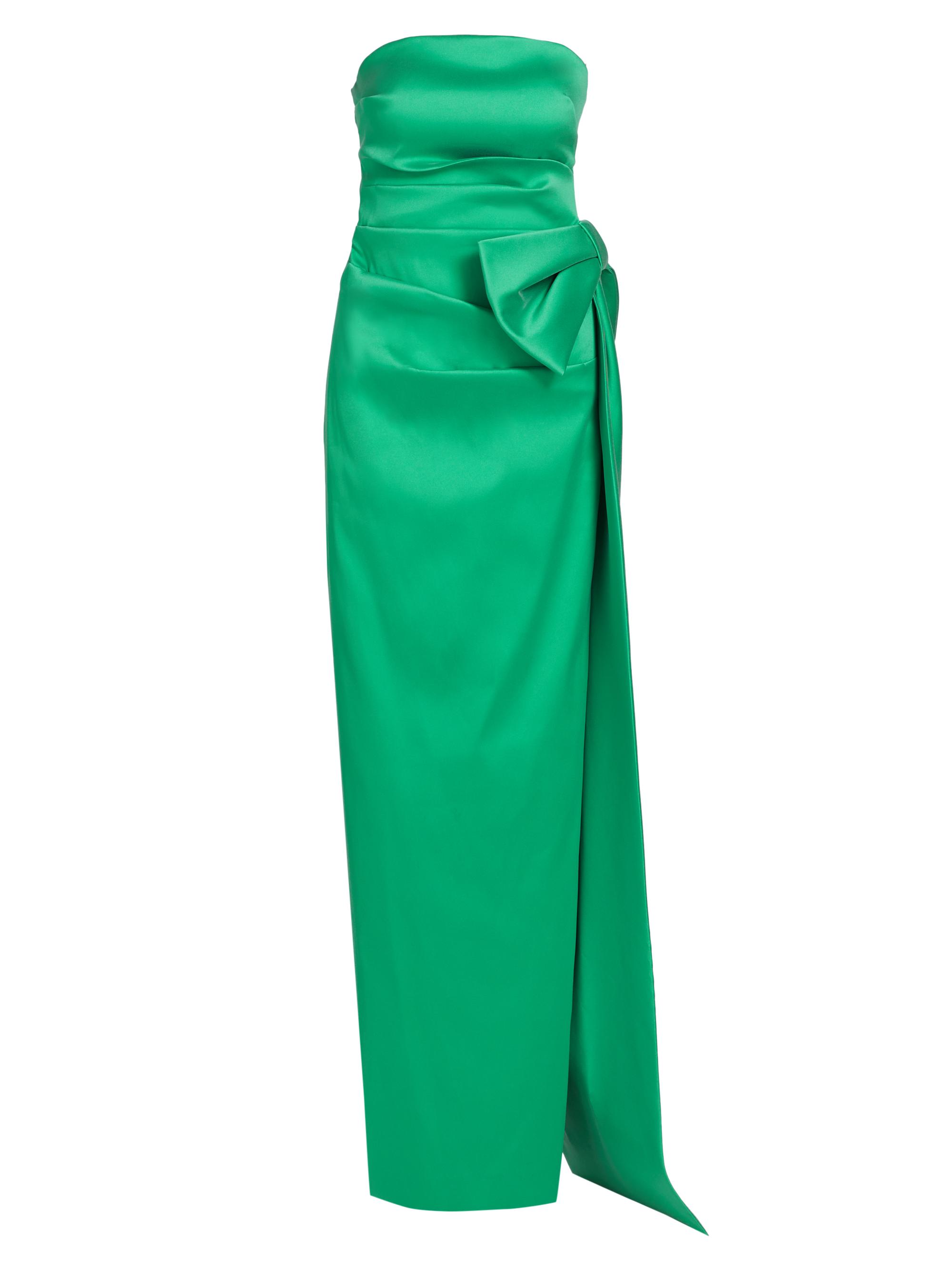 Teri Jon by Rickie Freeman Strapless Bow Gown | Saks Fifth Avenue
