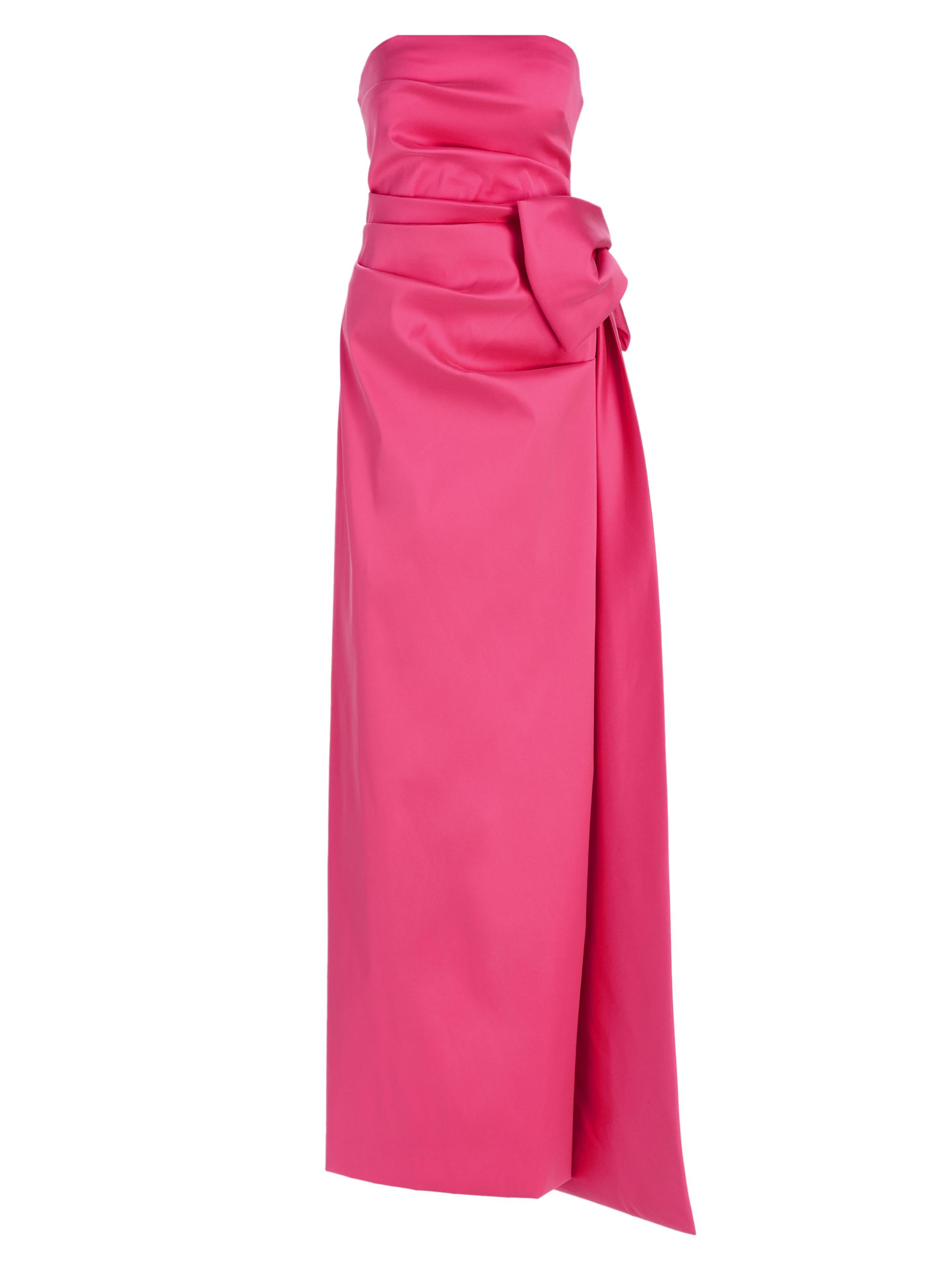 Teri Jon by Rickie Freeman Women's Strapless Bow Gown - Watermelon