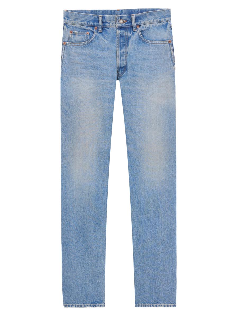 SAINTLAURENTJEANS ノート Saint Laurent 90s Slim Leg Jeans in 50s Blue | FWRD