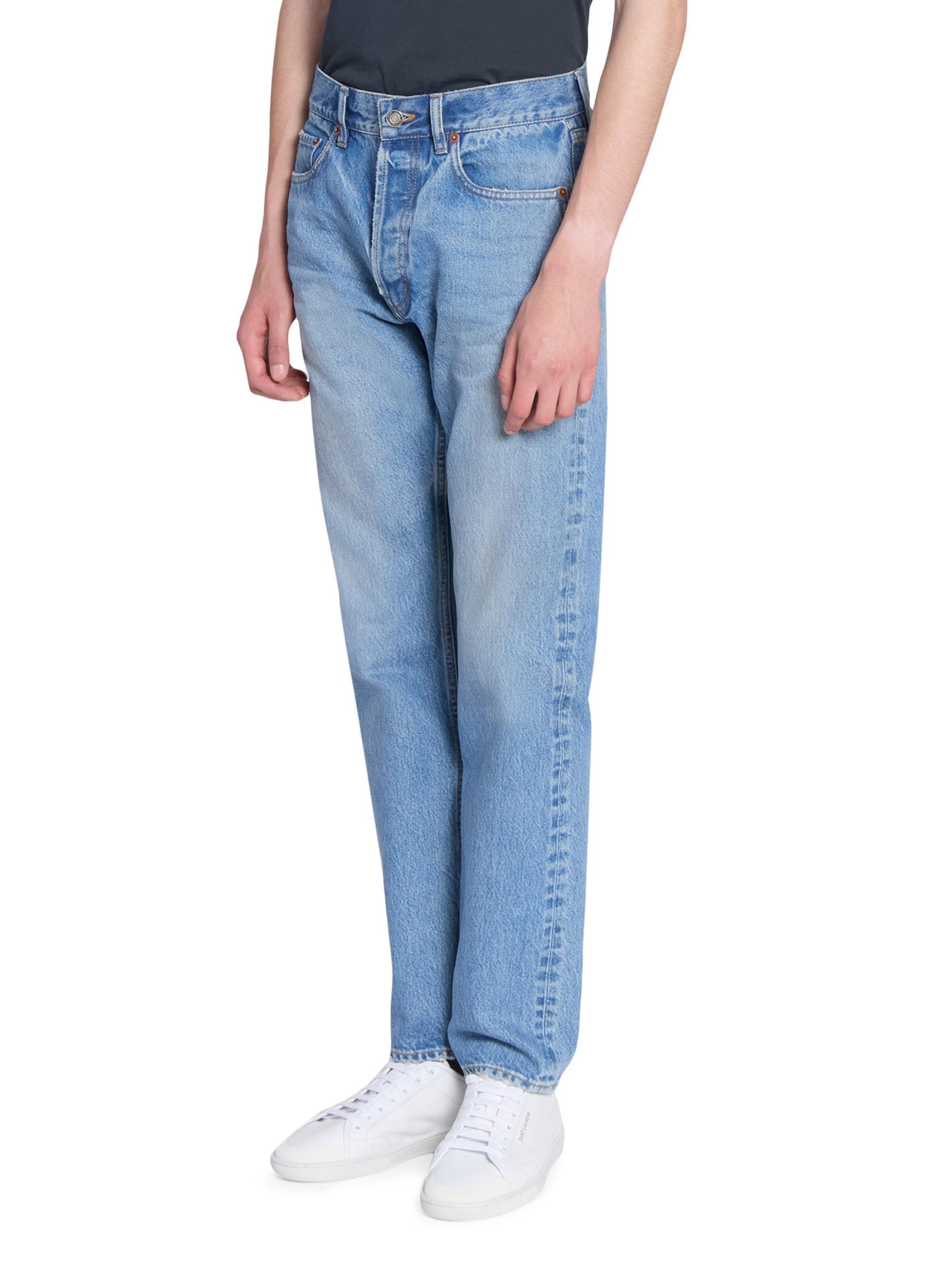 Saint Laurent Mick Long Jeans in Denim | Saks Fifth Avenue