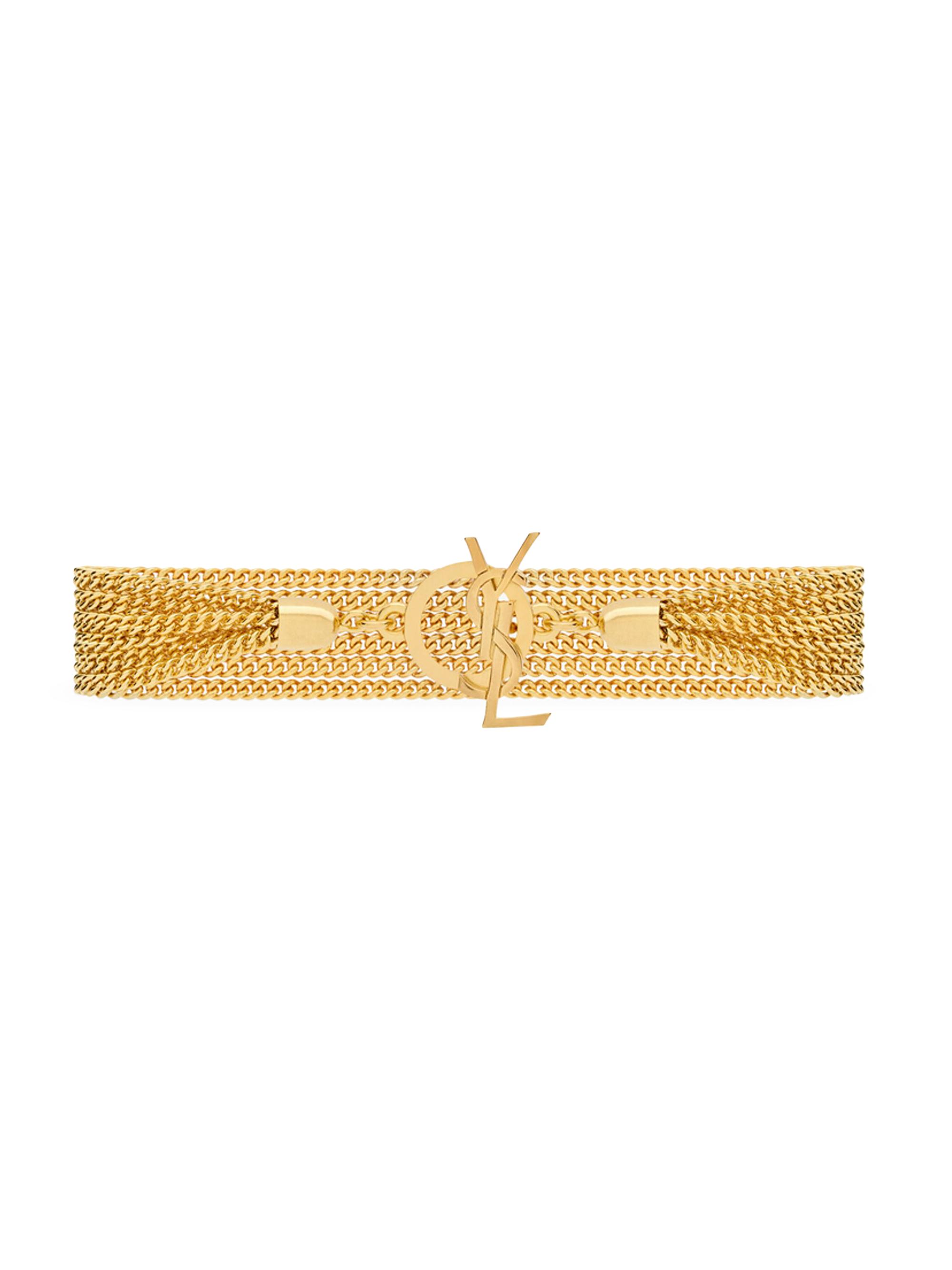 Saint Laurent Cassandre Chain Bracelet in Metal | Saks Fifth