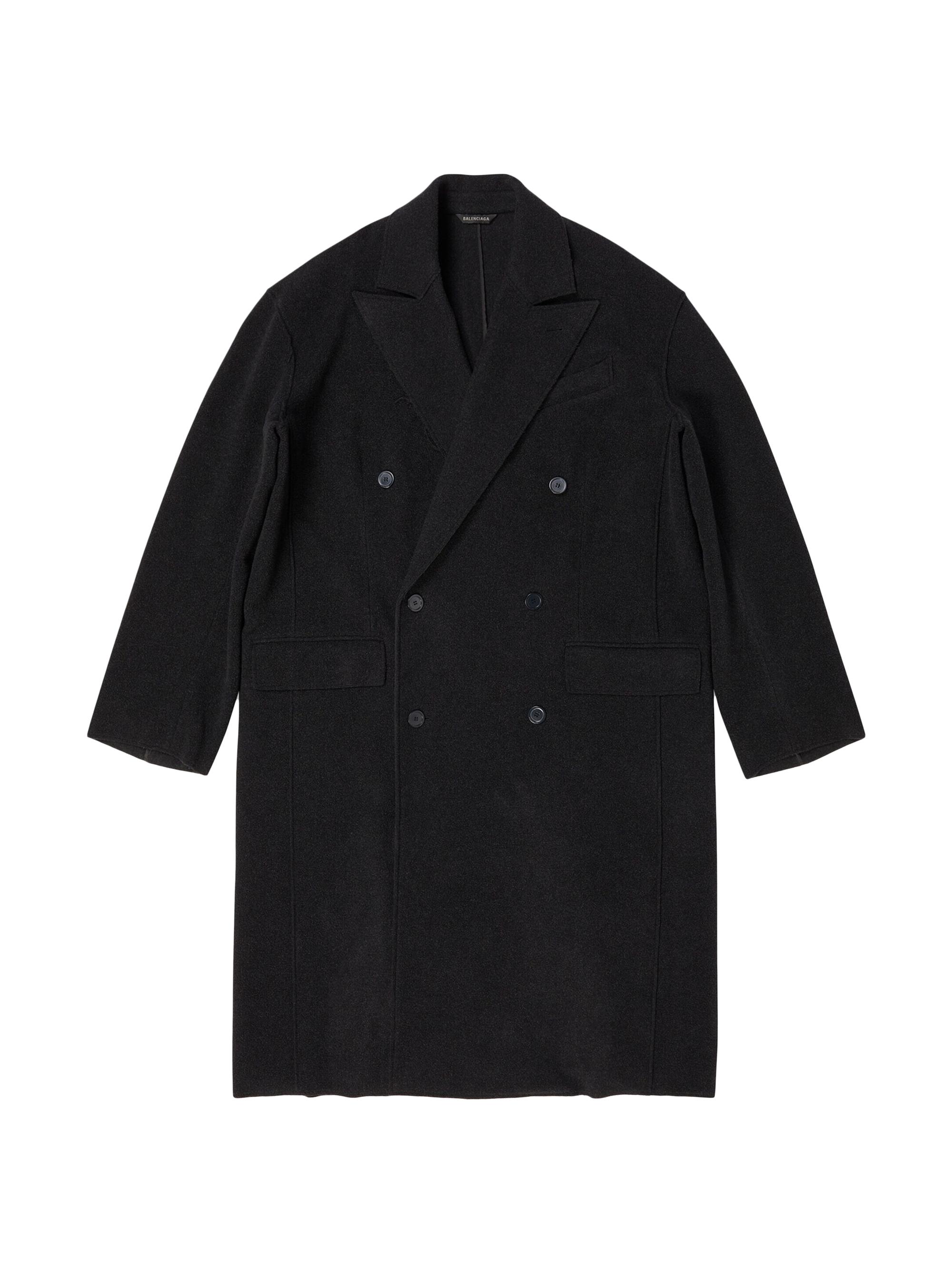 極希少！BALENCIAGA 22AW Raw Edge Coat (サイズ1) バレンシアガ - BALENCIAGA | Raw Edge Coat-Black-1の通販 | RESTIR
