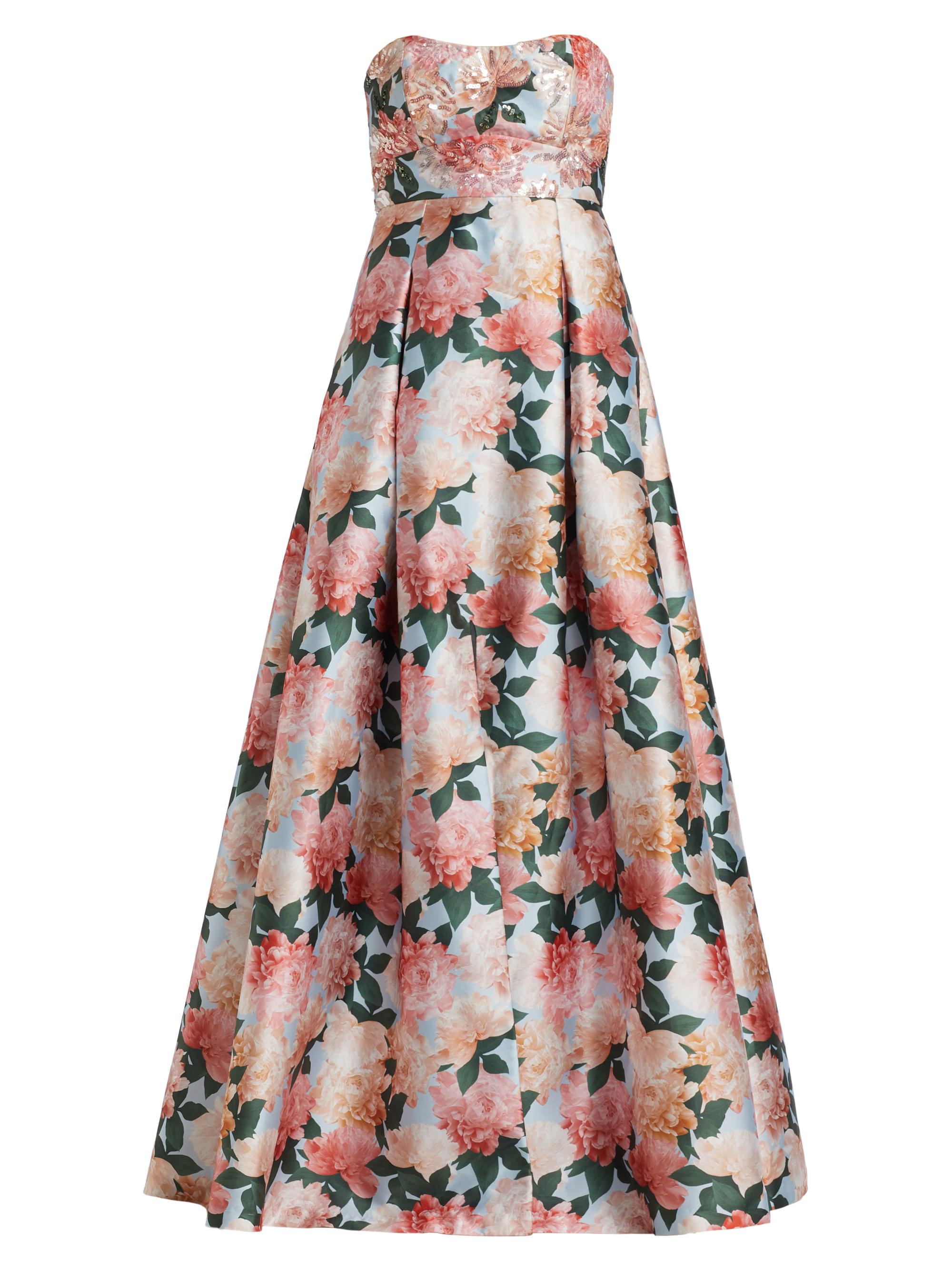 Sachin & Babi Women's Giovanna Sequined Strapless Gown - Peach Peonies