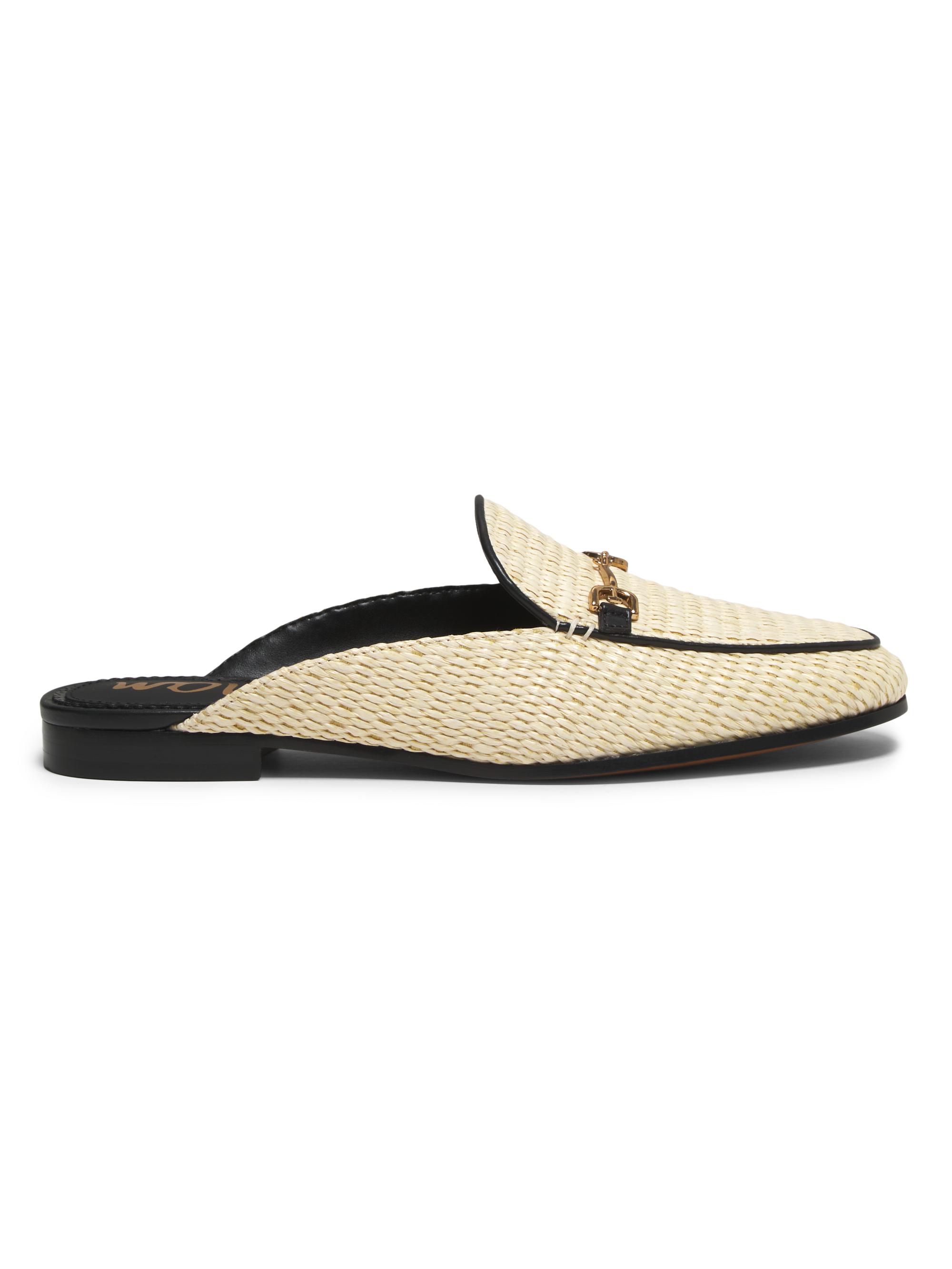 Sam Edelman Women's Linnie Weave Mule Loafters - Linen