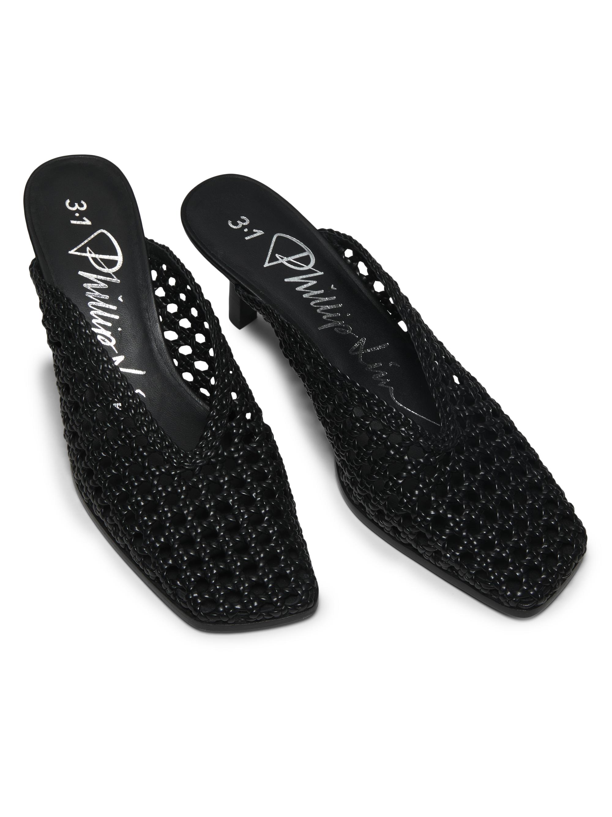 3.1 Phillip Lim ID Macramé 65MM Leather Mules | Saks Fifth  display picture 1
