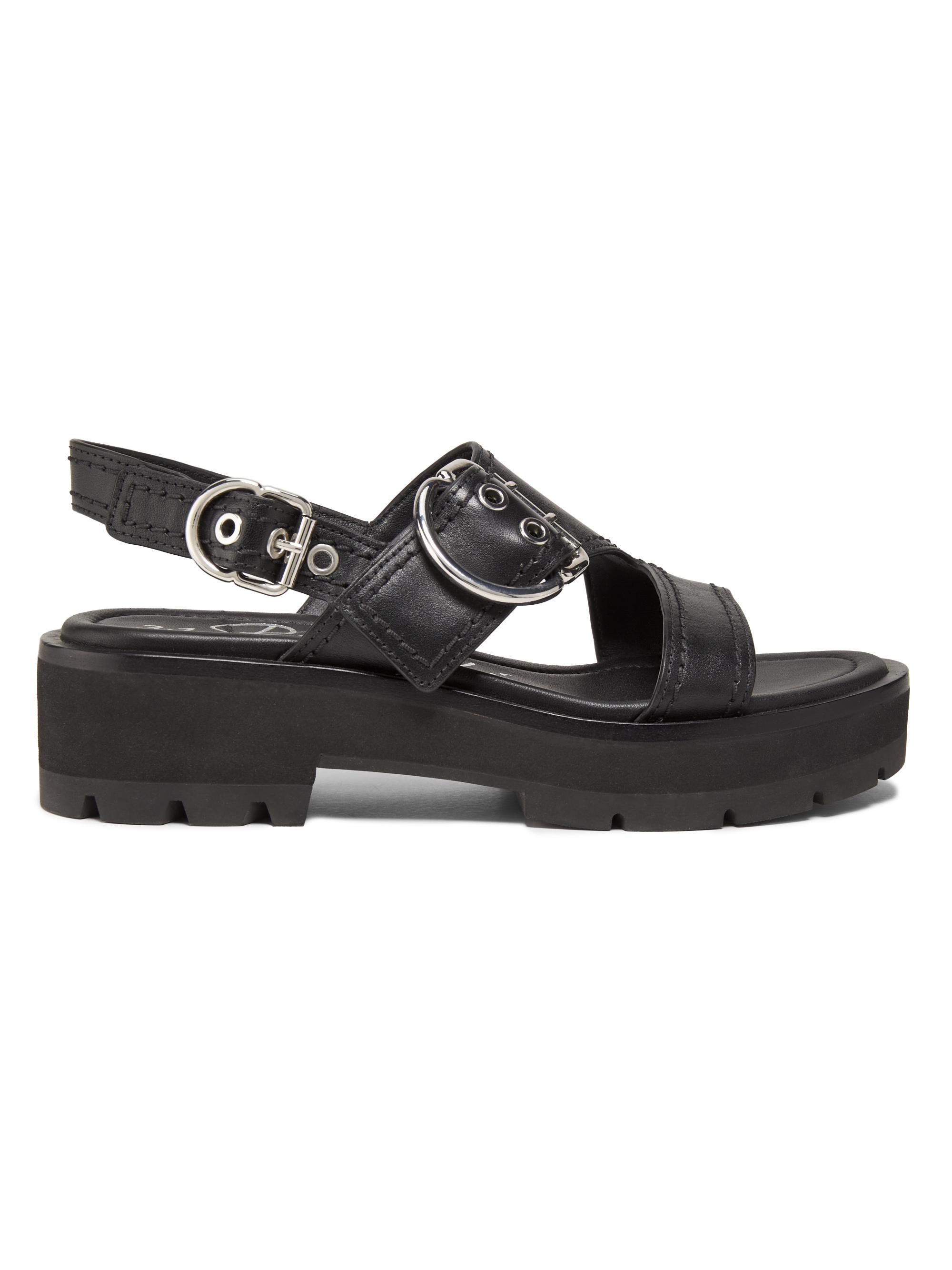 3.1 Phillip Lim Women's Z-Strap Lug-Sole Leather Sandals - Black