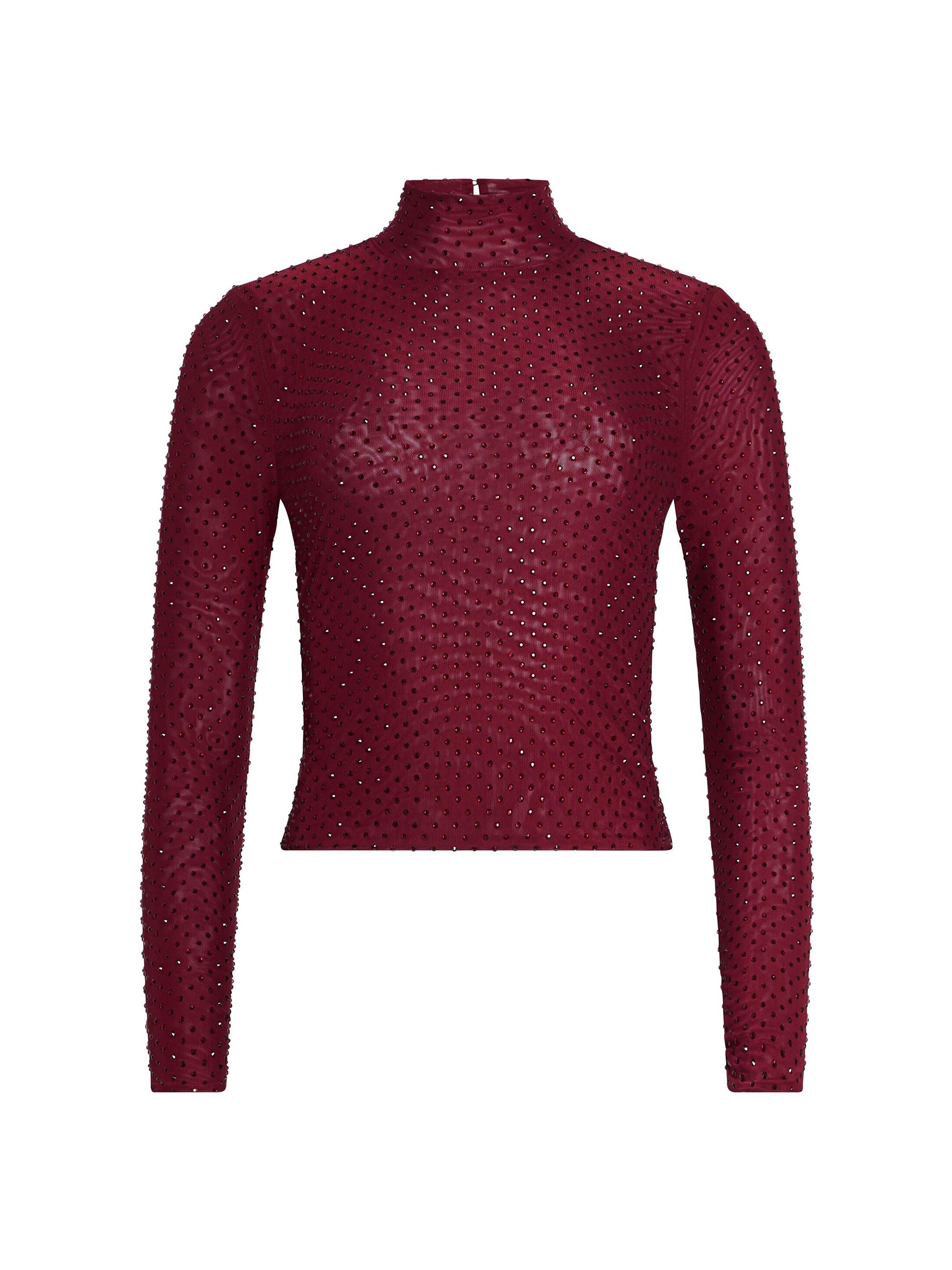 Retrofête Women's Weylyn Mesh Top - Port