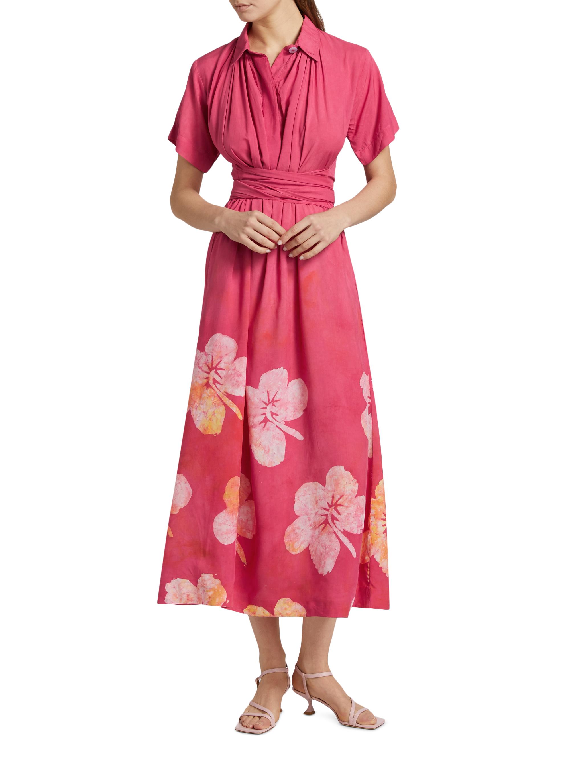 knee length dresses for ladies Women Blue A-Line Pure Cotton Dress 2XL main image 1