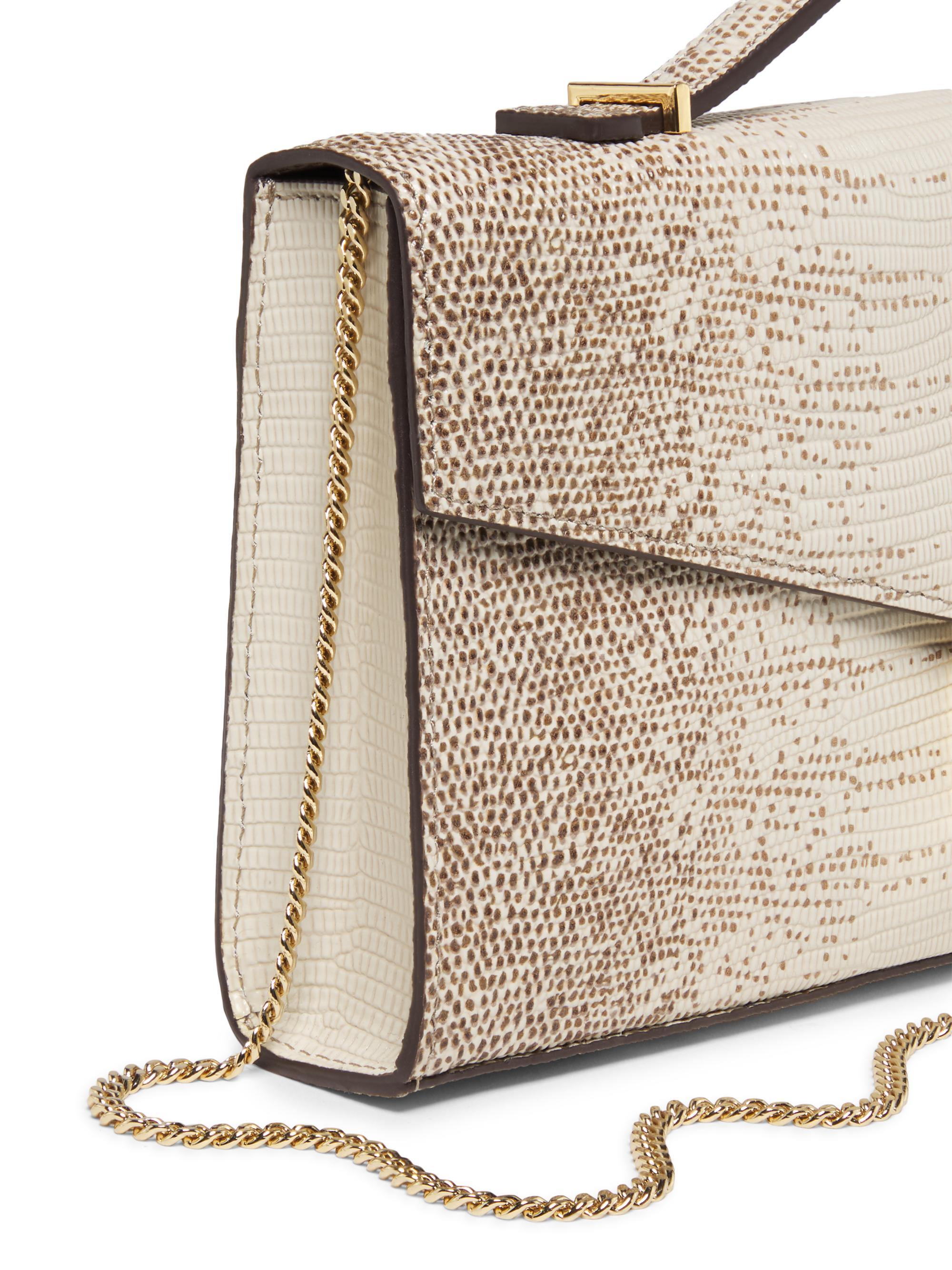 DeMellier Vancouver Embossed-Leather Convertible Clutch | Saks