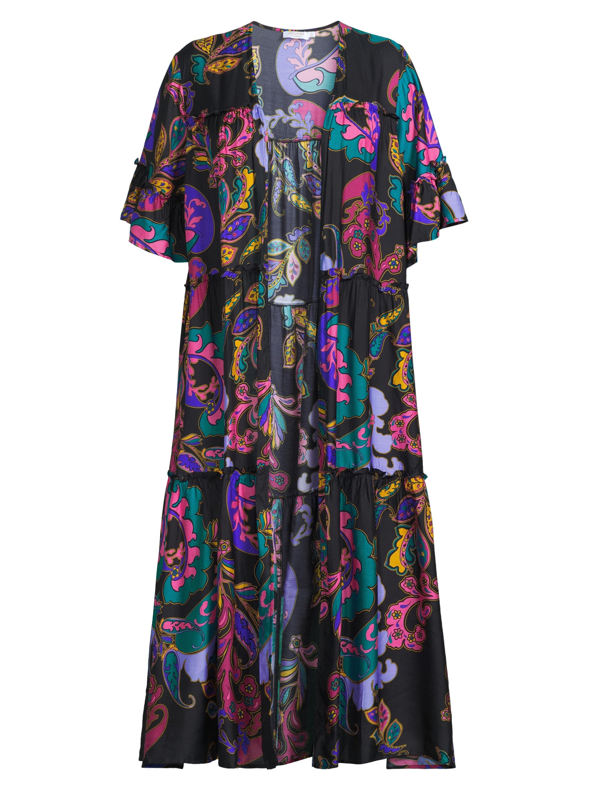 Johnny Was Plus Fatima Tiered Cover-Up Duster | Saks Fifth