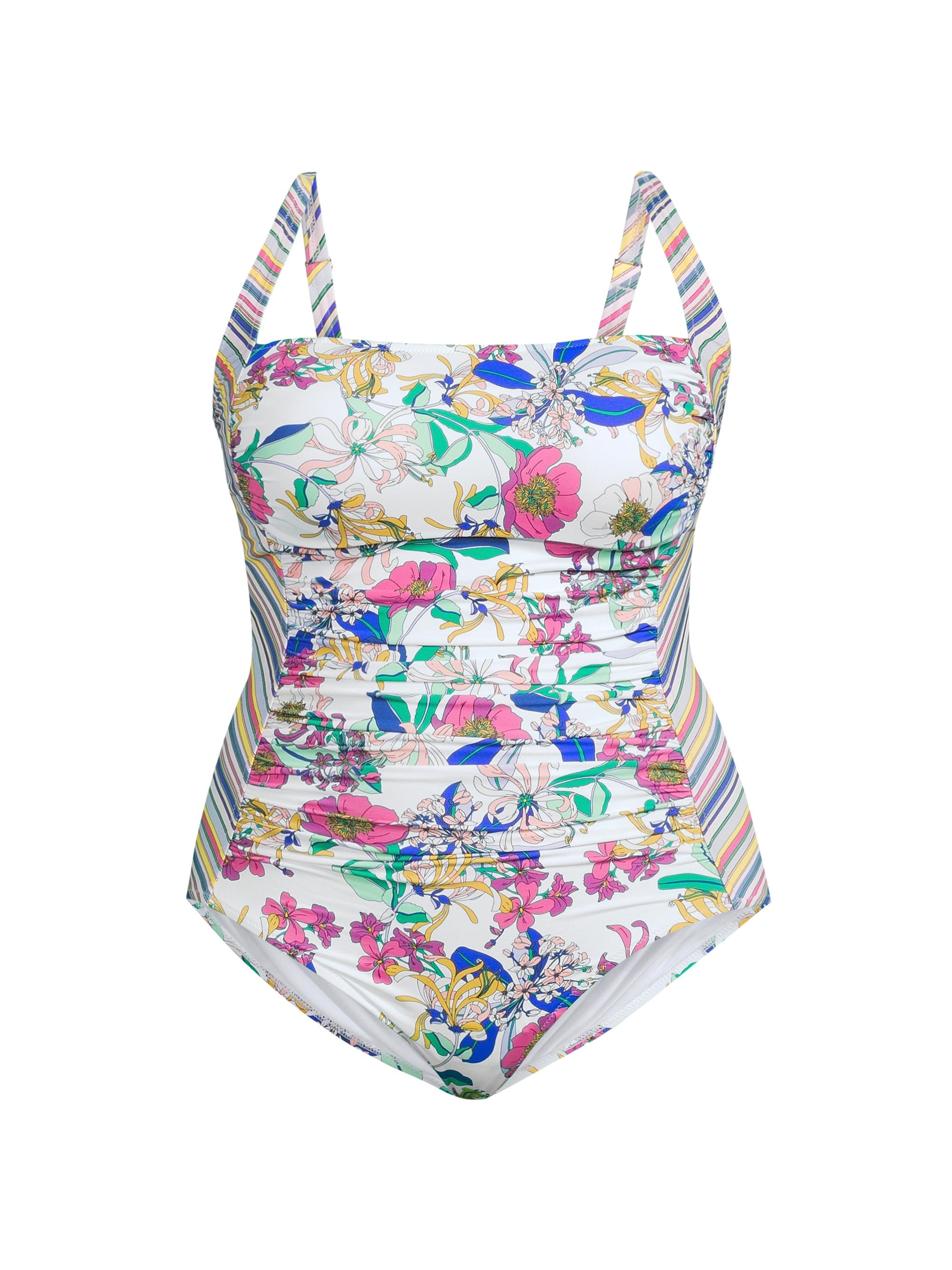 Johnny Was Women's Ruched Floral One-Piece Swimsuit - Aldrich