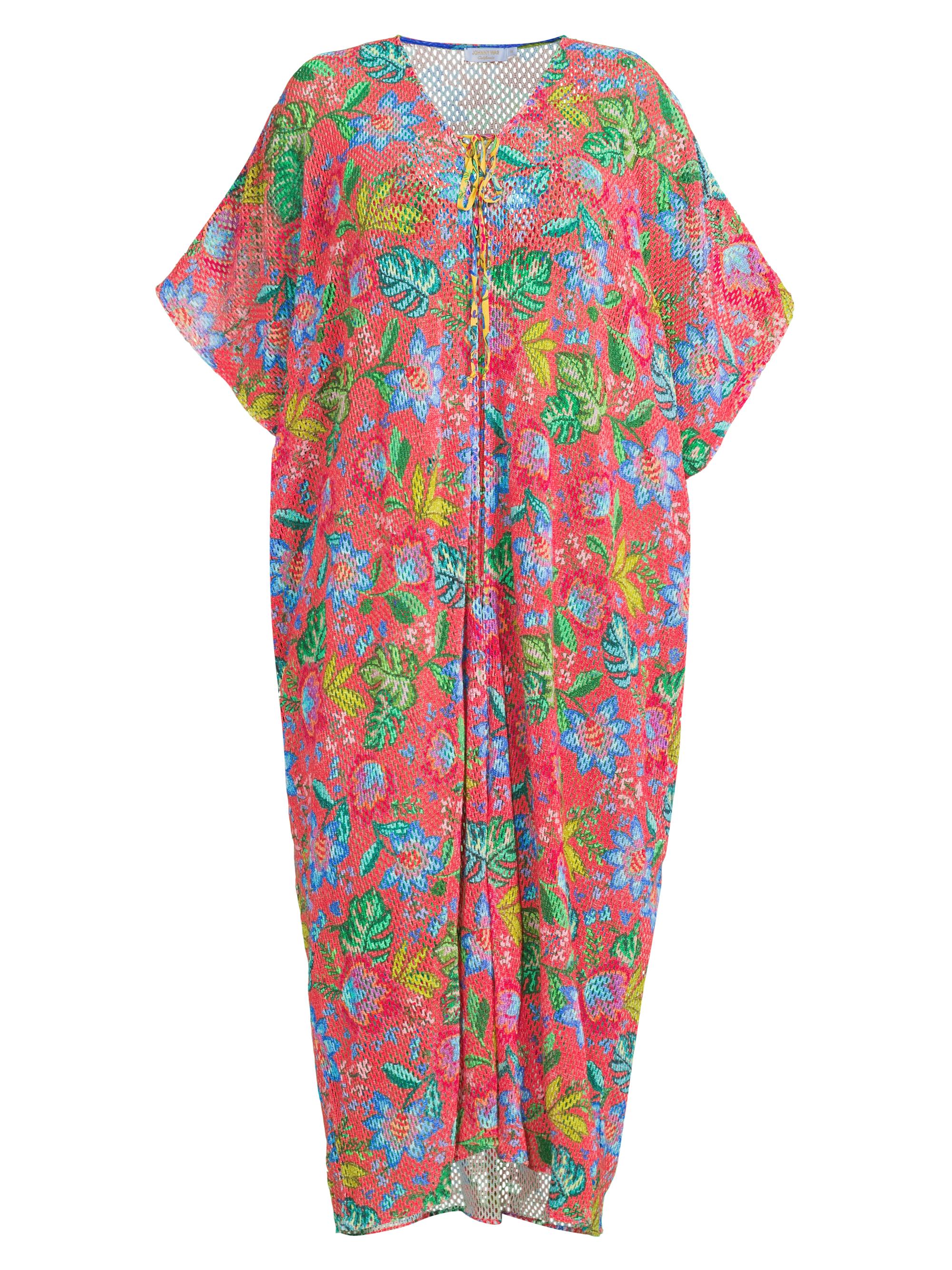 Johnny Was Women's Plus Rumba Cotton Crochet Cover-Up Maxi Dress - Rumba Watermelon