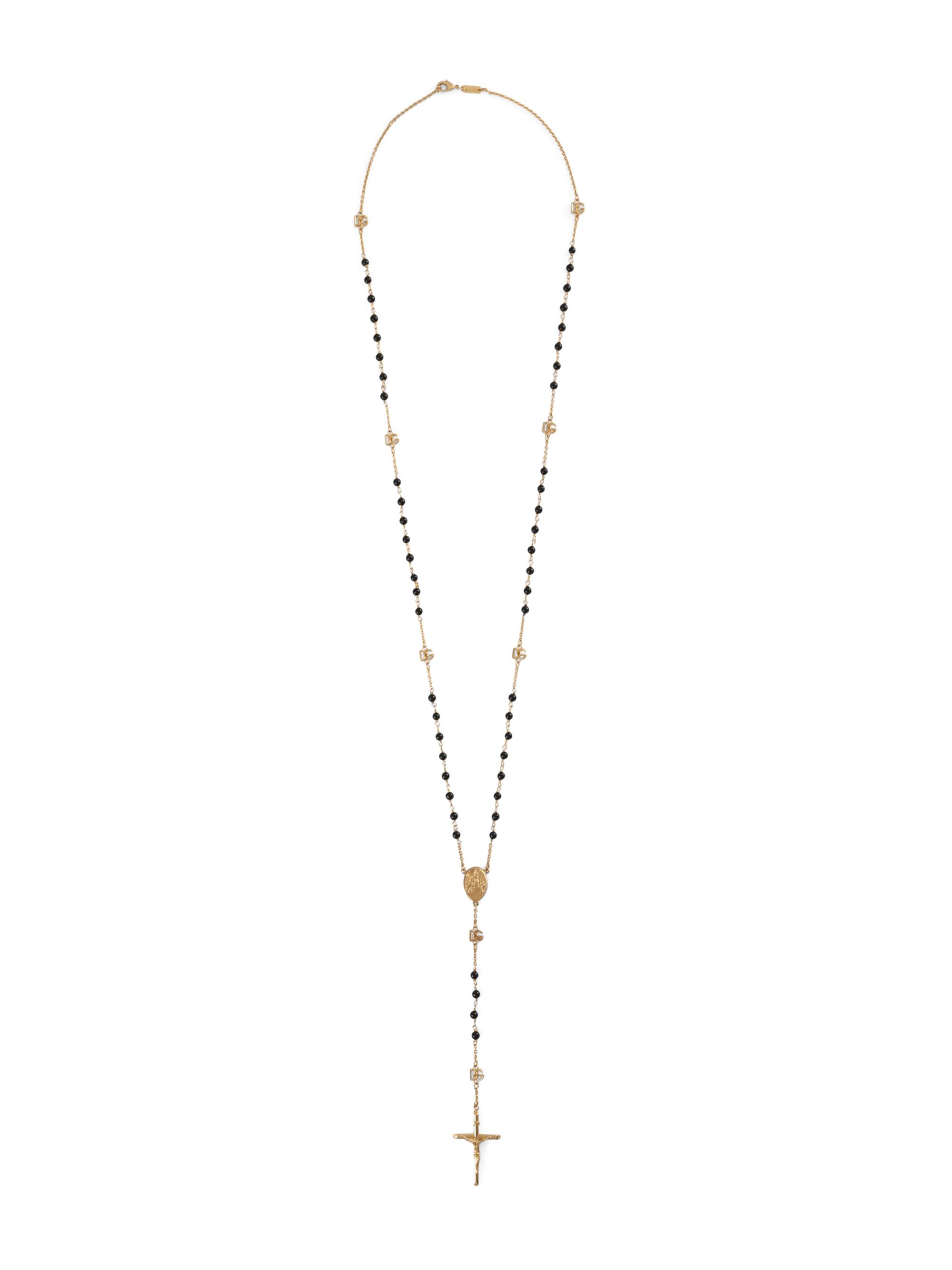 Dolce & Gabbana Women's Goldtone & Black Onyx Rosary Necklace - Gold