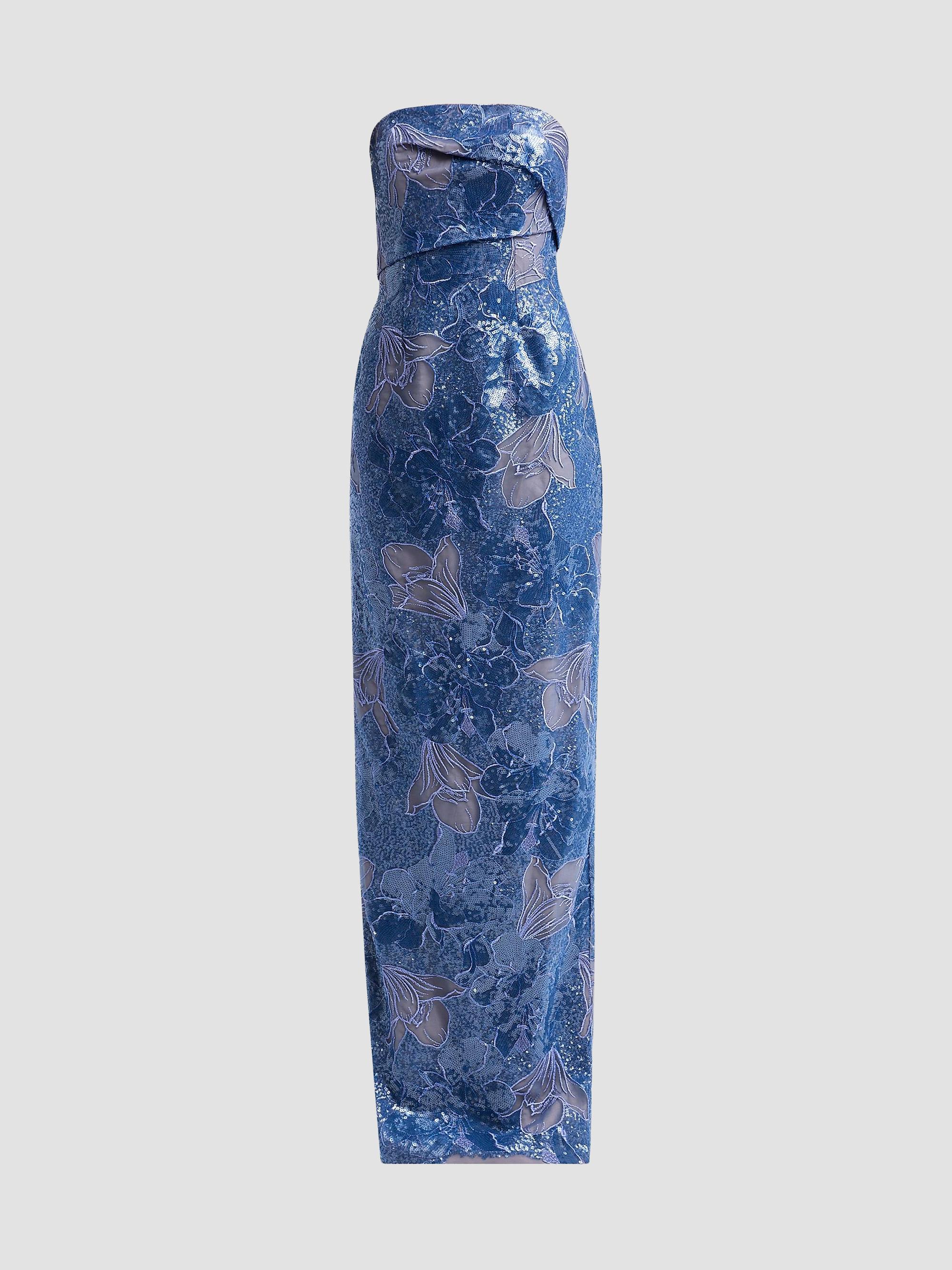 値下げKnit Jacquard Gown 36 Aidan Mattox Textured Jacqaurd Column Gown | Saks Fifth Avenue