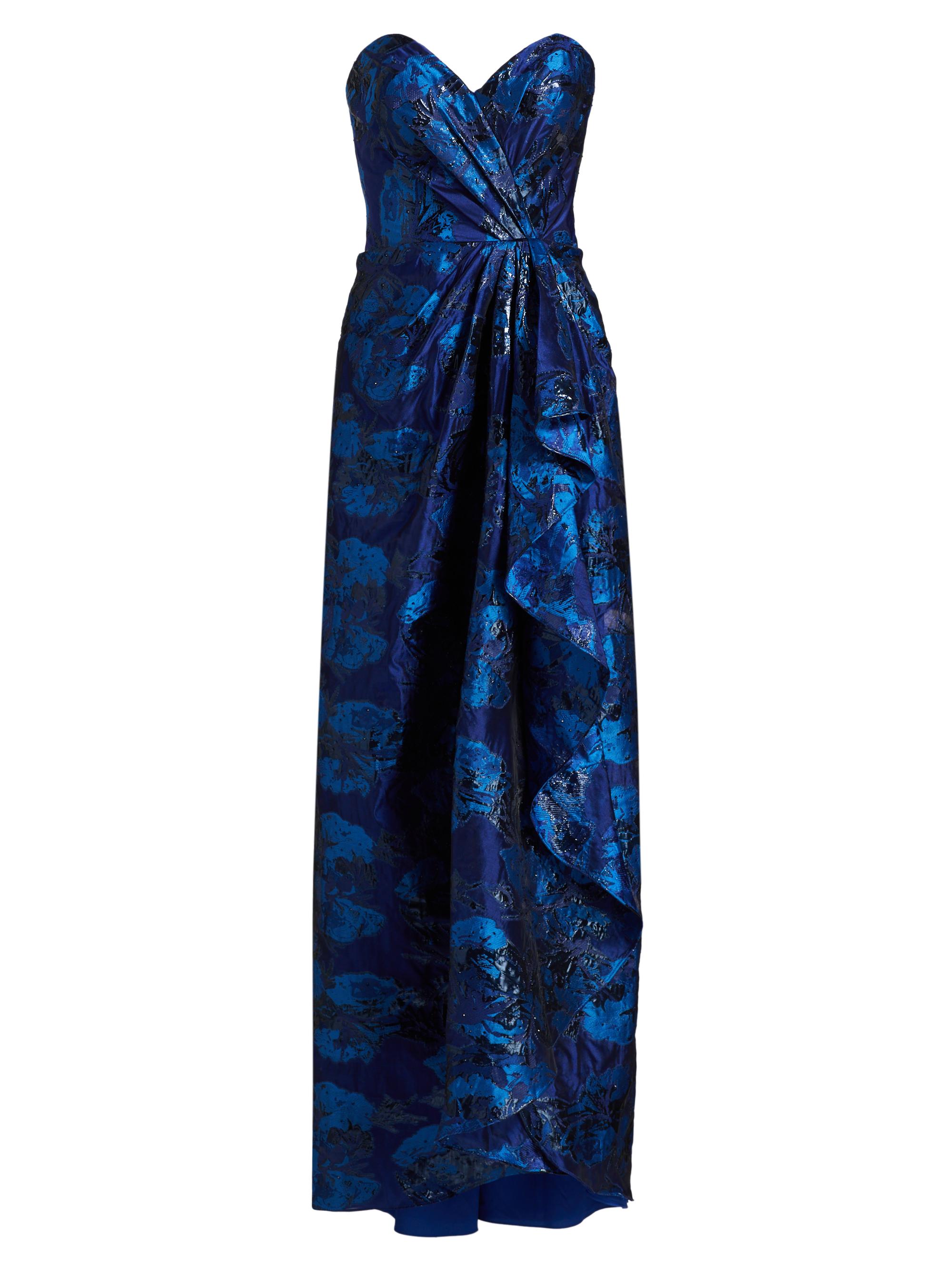 Luminescent Chiffon Strapless Gown