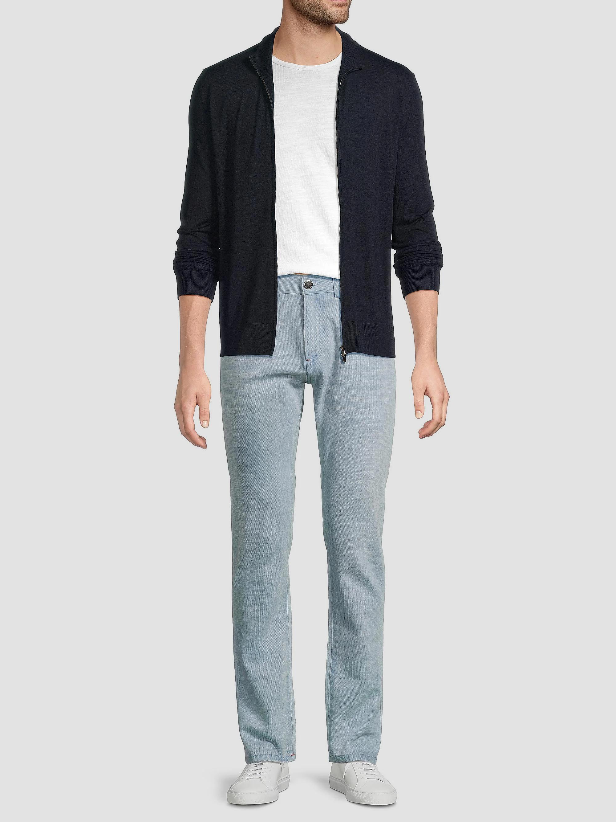 Isaia Fine Gauge Full-Zip Wool Sweater | Saks Fifth Avenue