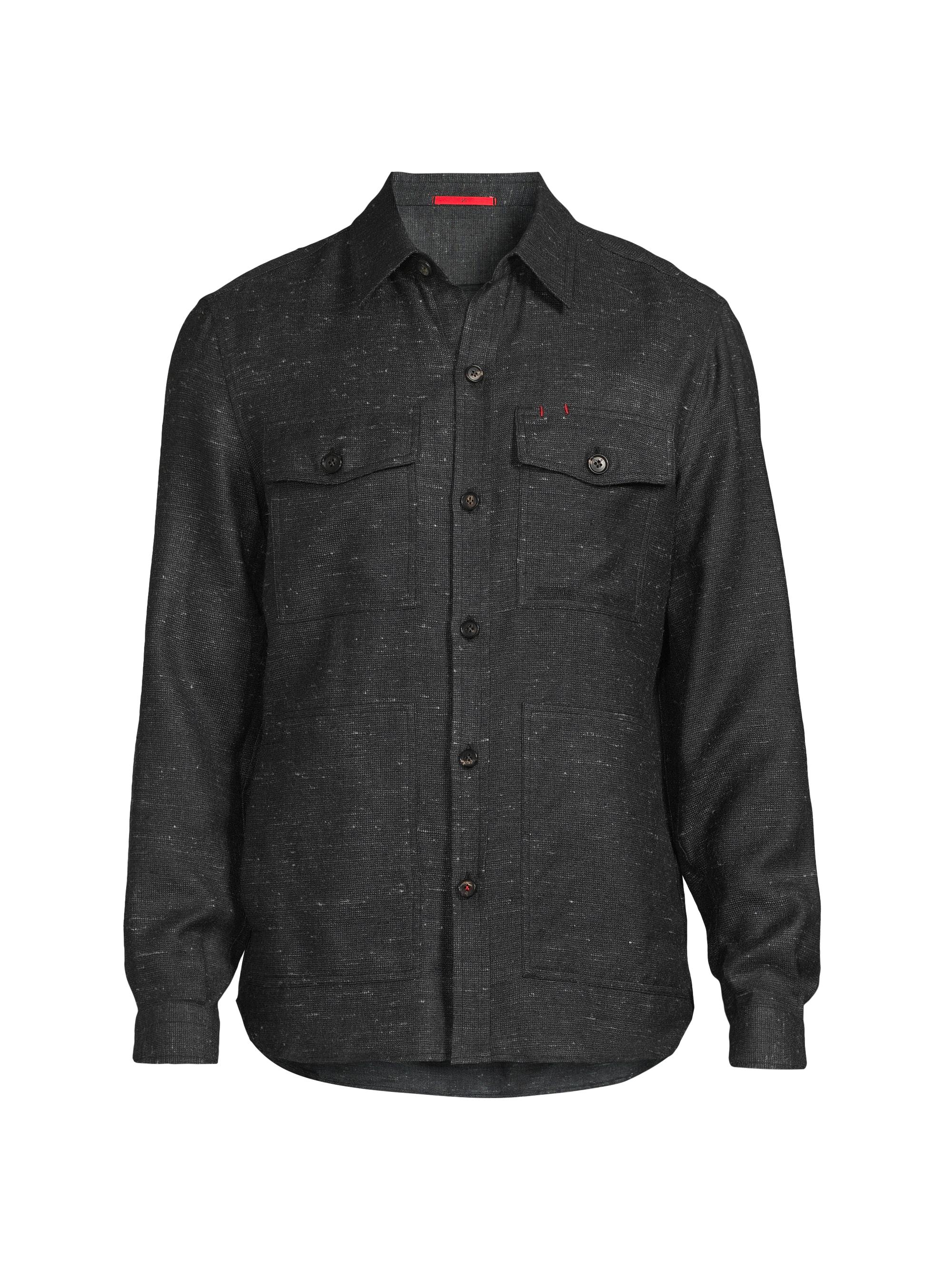 I （アイ）cashmere wool over shirt 2022aw Isaia Cashmere Button-Front Overshirt | Saks Fifth Avenue