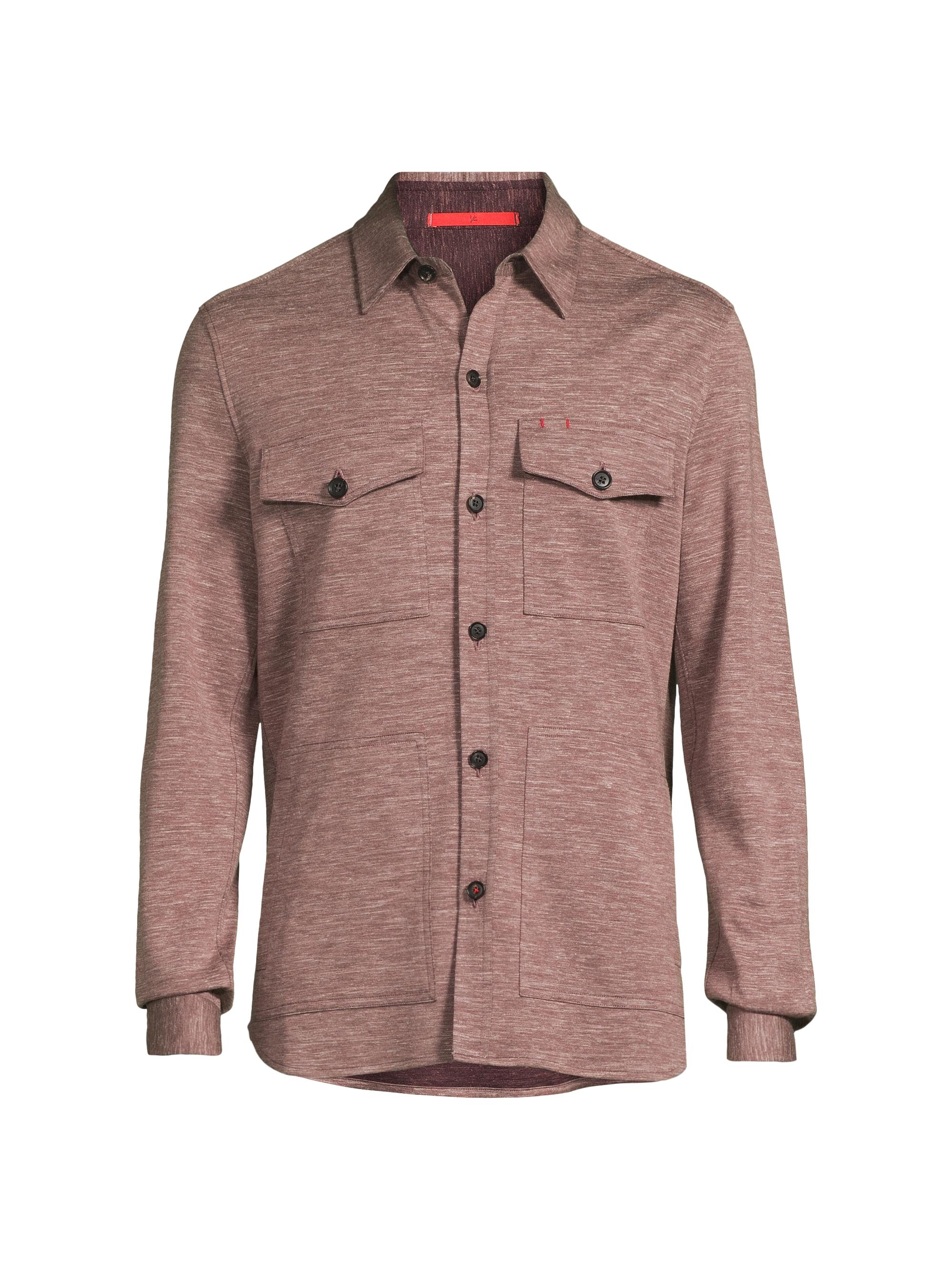 Isaia Cashmere Button-Front Overshirt | Saks Fifth Avenue
