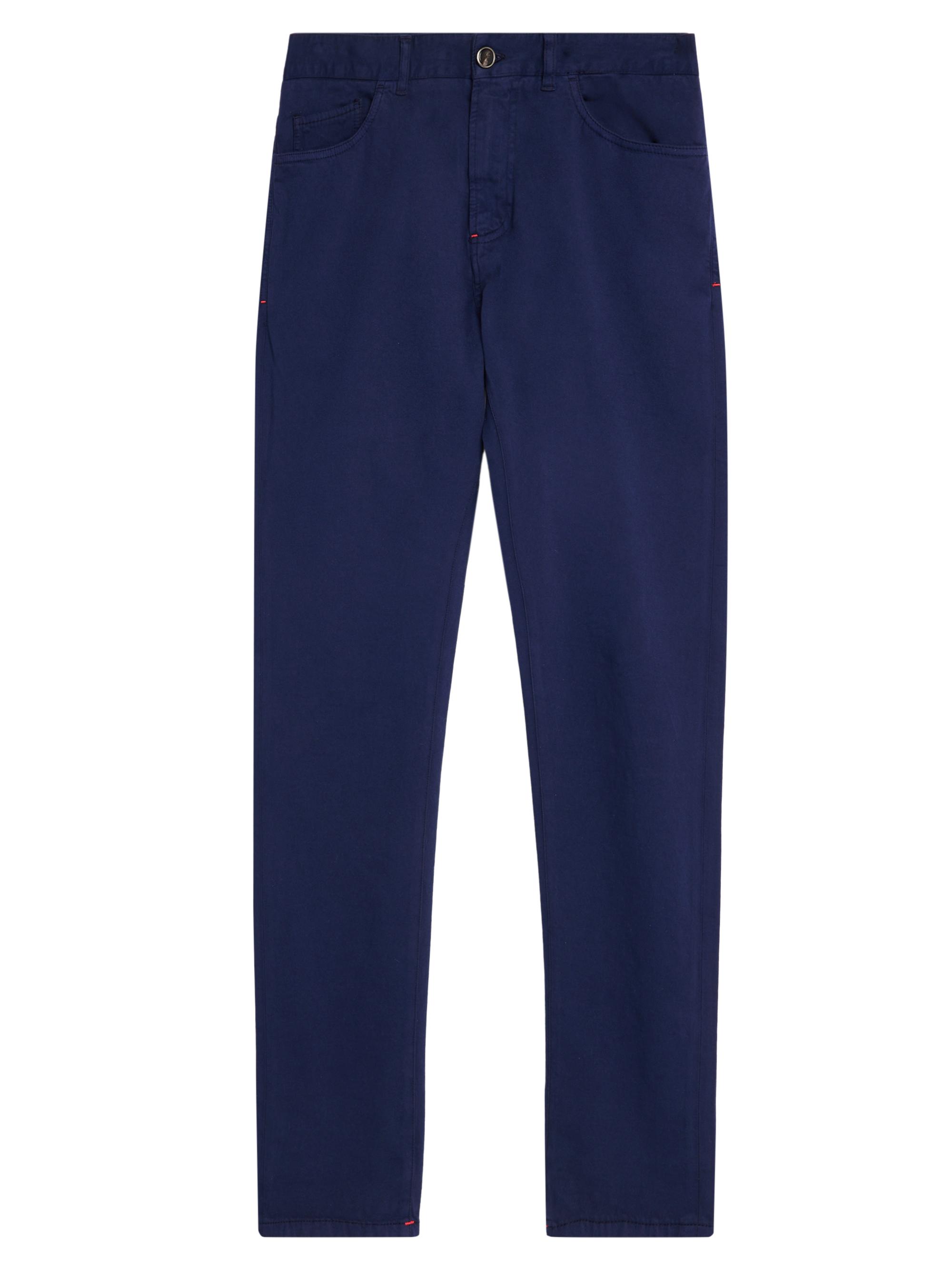 Isaia Men's Cotton-Cashmere 5-Pocket Pants - Dark Blue