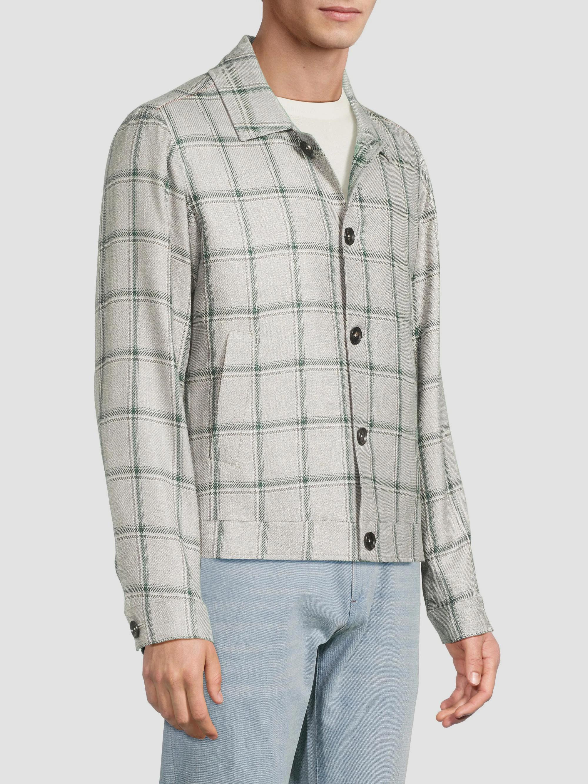 Isaia Check Portofino Jacket | Saks Fifth Avenue