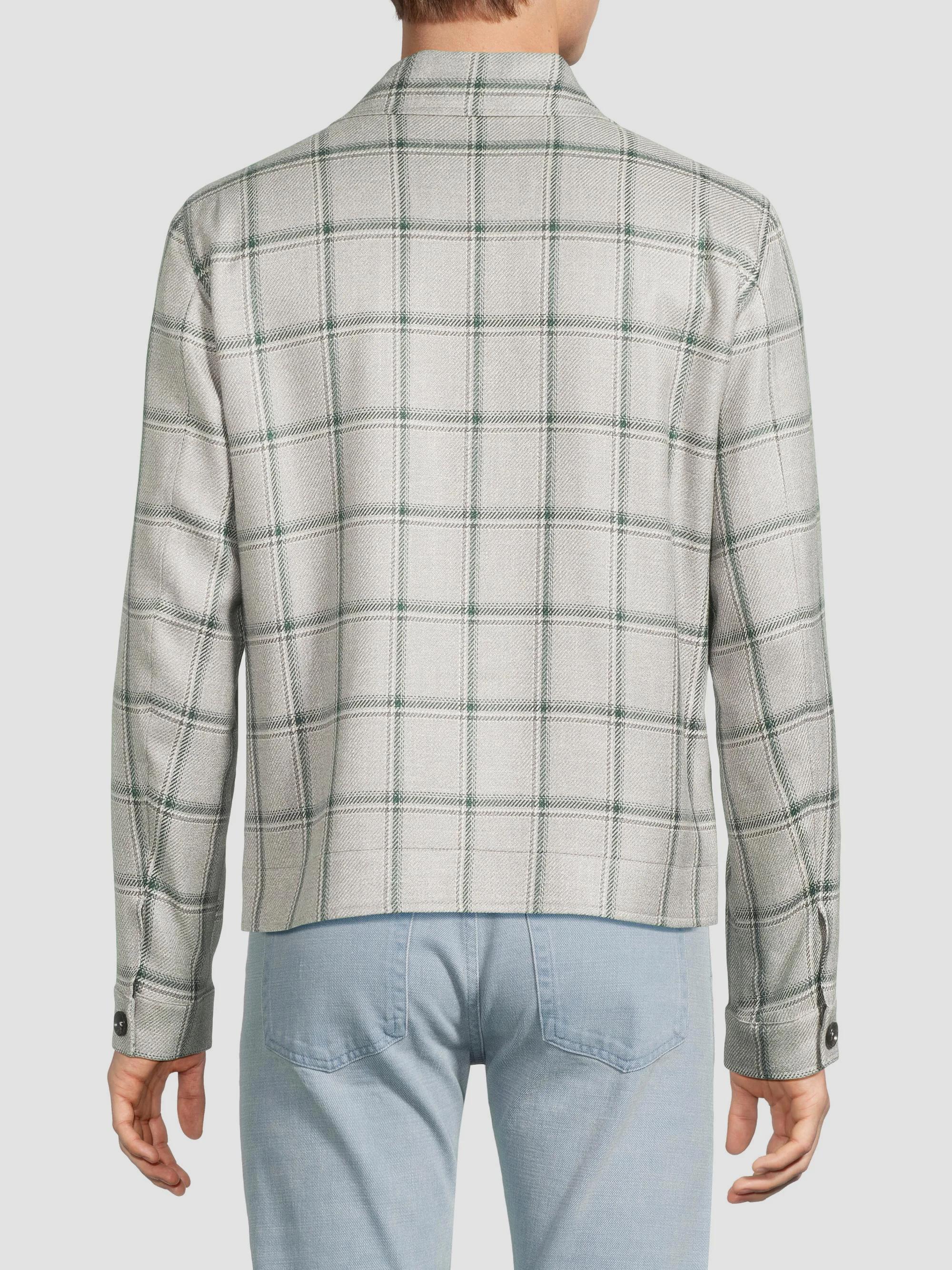 Isaia Check Portofino Jacket | Saks Fifth Avenue