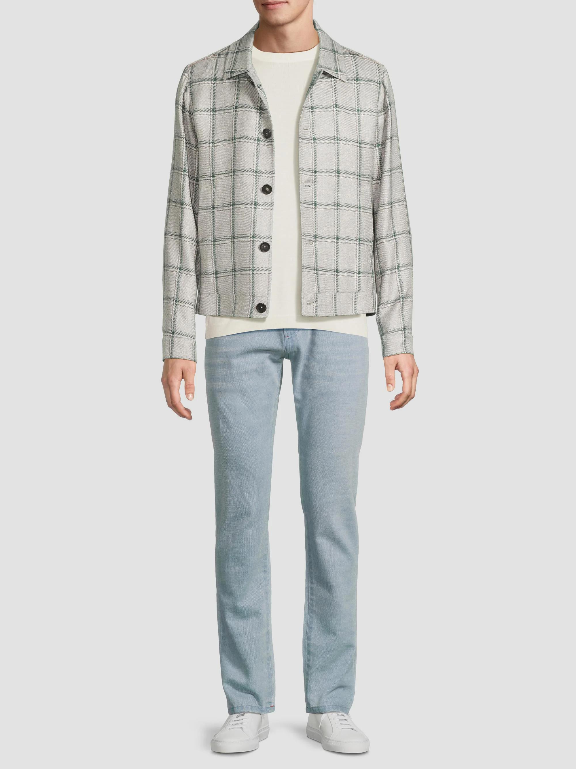 Isaia Check Portofino Jacket | Saks Fifth Avenue