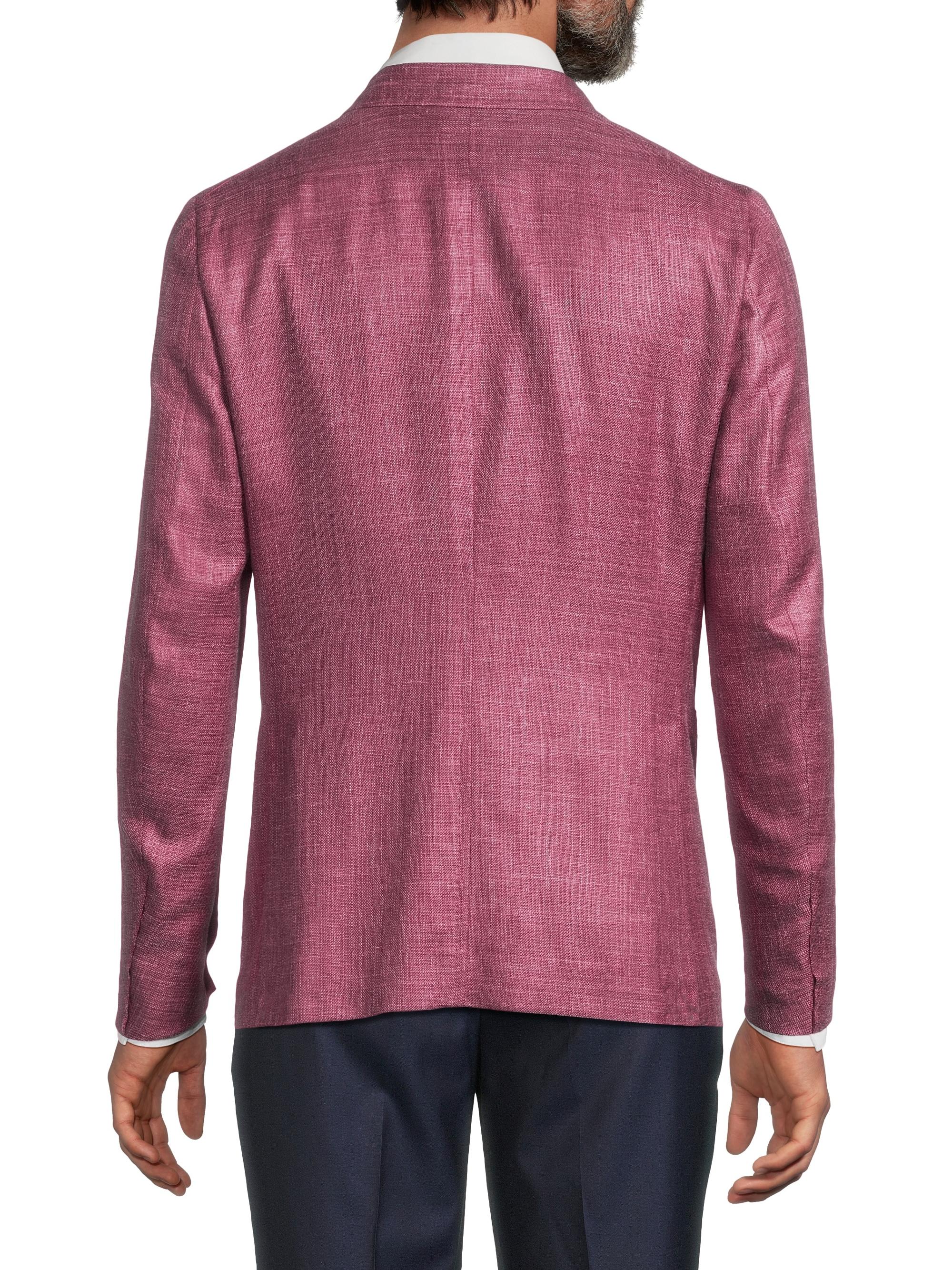 Isaia Melange Wool-Silk-Linen Sportcoat | Saks Fifth Avenue