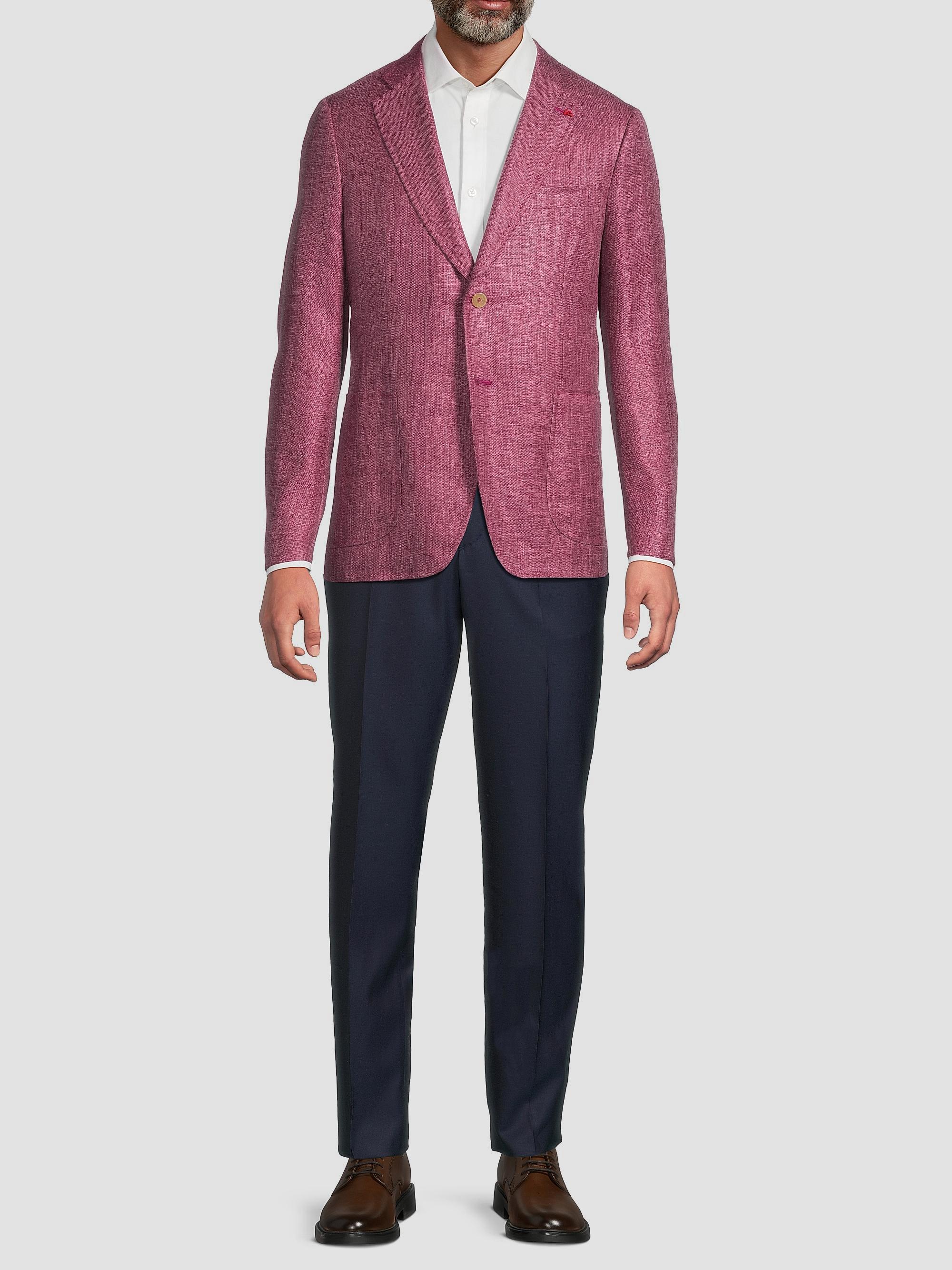 Isaia Melange Wool-Silk-Linen Sportcoat | Saks Fifth Avenue
