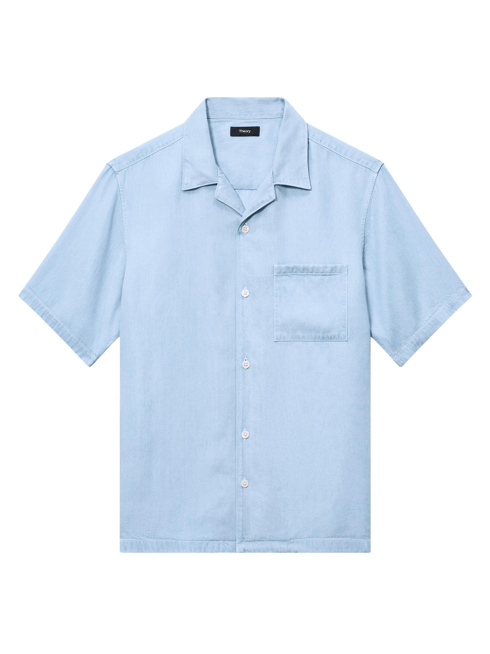 Theory Men's Noll Camp Shirt - Light Wash